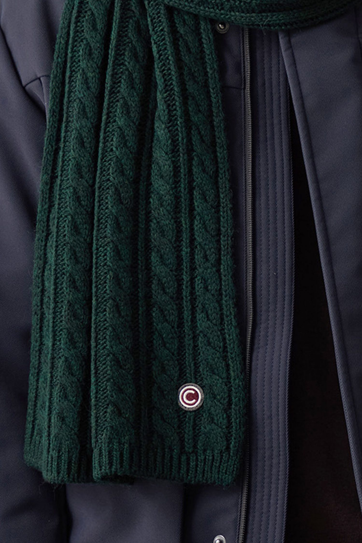 COLMAR ΠΛΕΚΤΟ ΚΑΣΚΩΛ ΠΛΕΚΤΟ DEVISE LOGO ΠΡΑΣΙΝΟ φωτογραφία