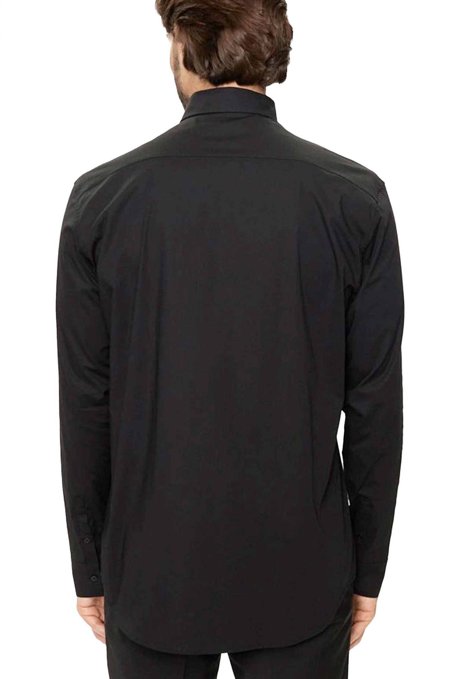 KARL LAGERFELD ΠΟΥΚΑΜΙΣΟ METALLIC LOGO ΜΑΥΡΟ