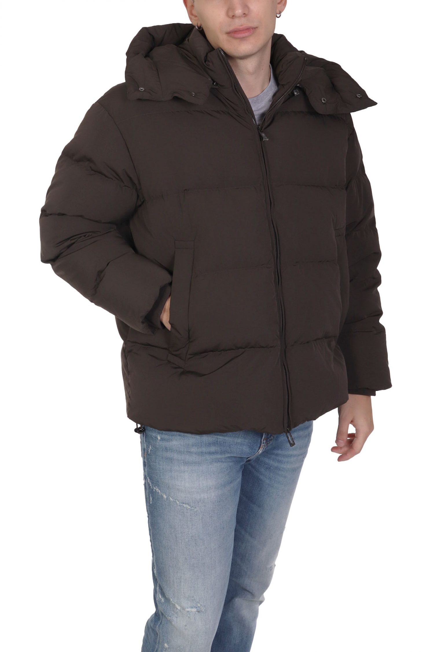 EMPORIO ARMANI ΜΠΟΥΦΑΝ ΠΟΥΠΟΥΛΟ ΑΠΟΣΠΩΜΕΝΗ ΚΟΥΚΟΥΛΑ ΧΑΚΙ φωτογραφία