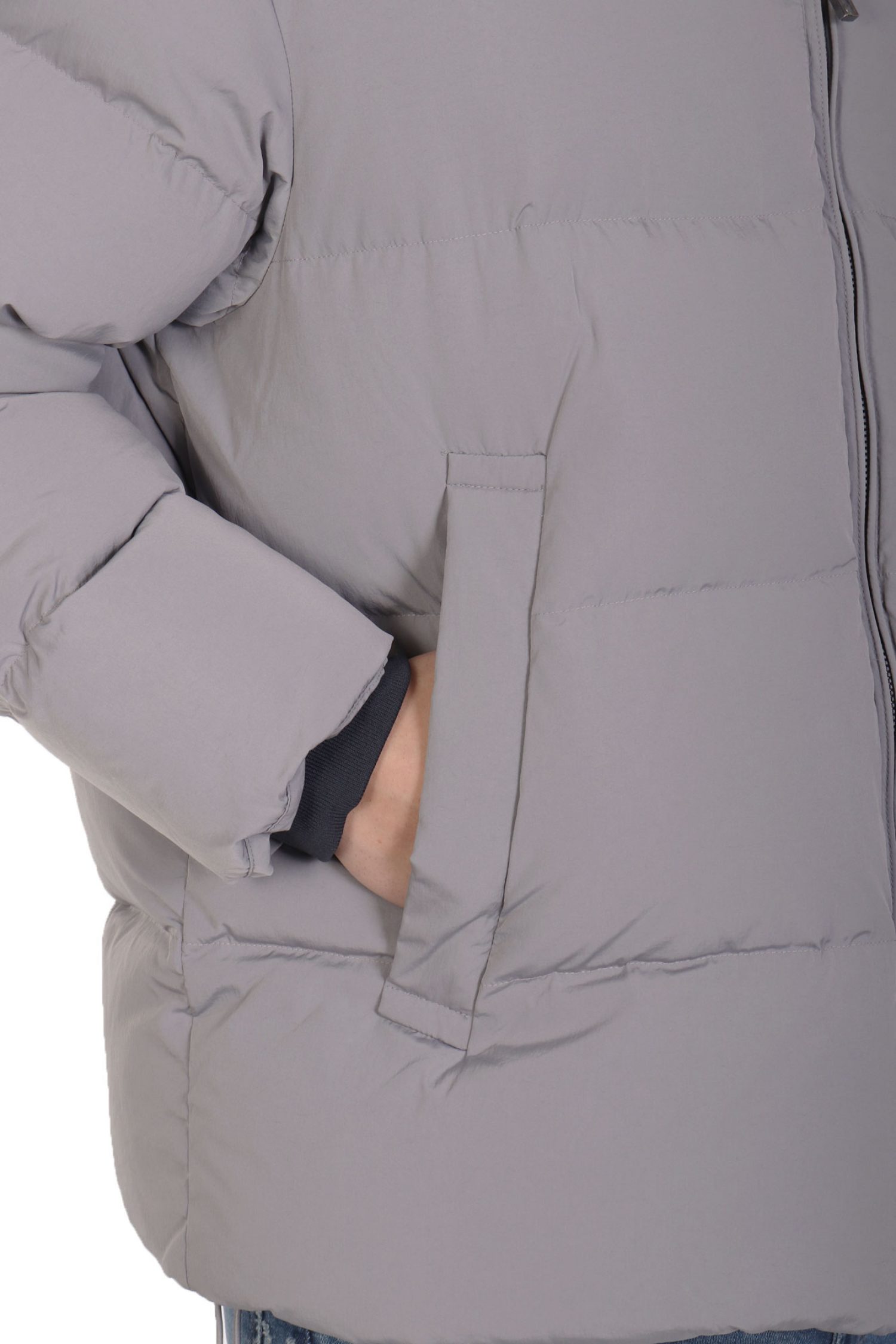 EMPORIO ARMANI ΜΠΟΥΦΑΝ ΠΟΥΠΟΥΛΟ ΑΠΟΣΠΩΜΕΝΗ ΚΟΥΚΟΥΛΑ ΓΚΡΙ φωτογραφία