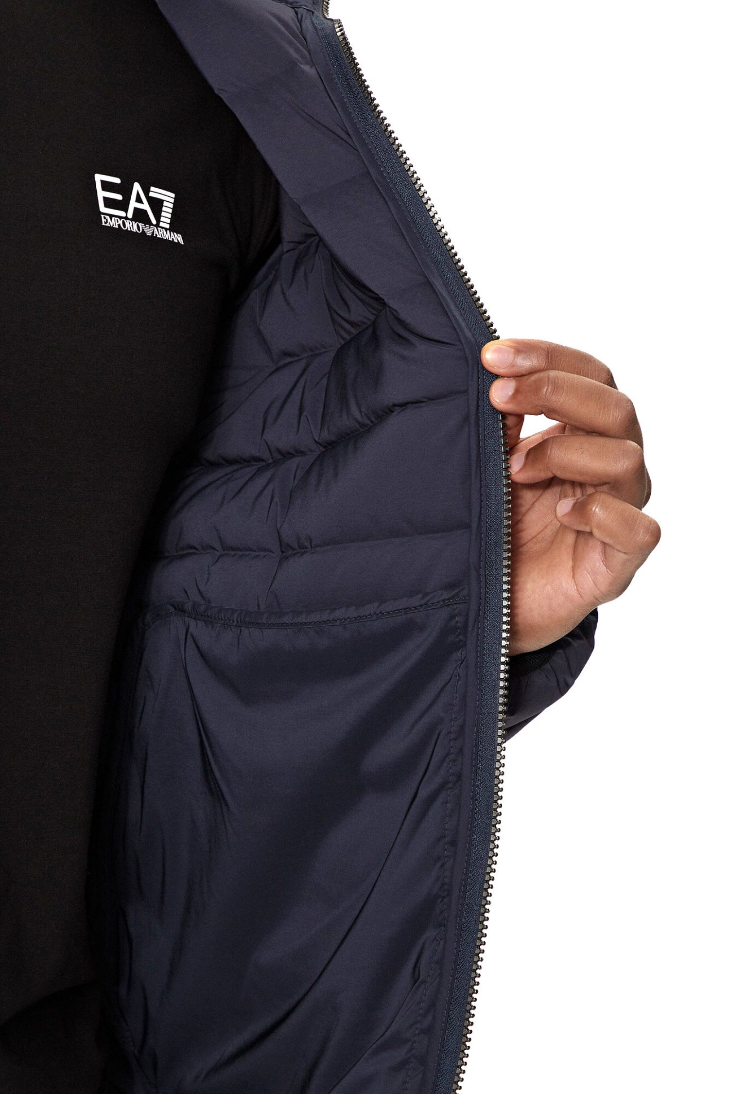 ARMANI 7 ΜΠΟΥΦΑΝ ΦΟΥΣΚΩΤΟ LOGO ΜΠΛΕ