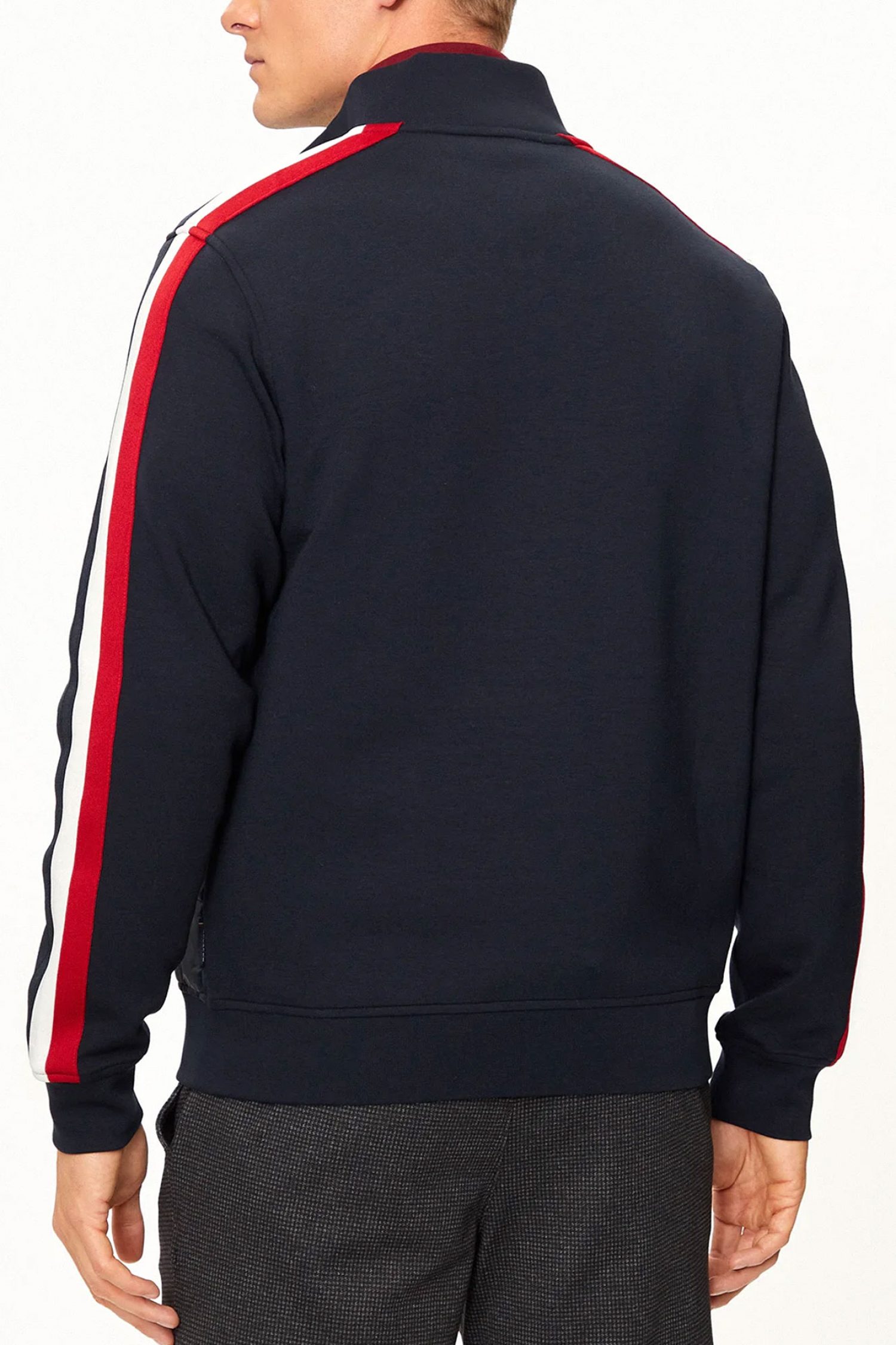 HECHTER ΖΑΚΕΤΑ SWEAT LOGO ΜΠΛΕ ΣΚΟΥΡΟ