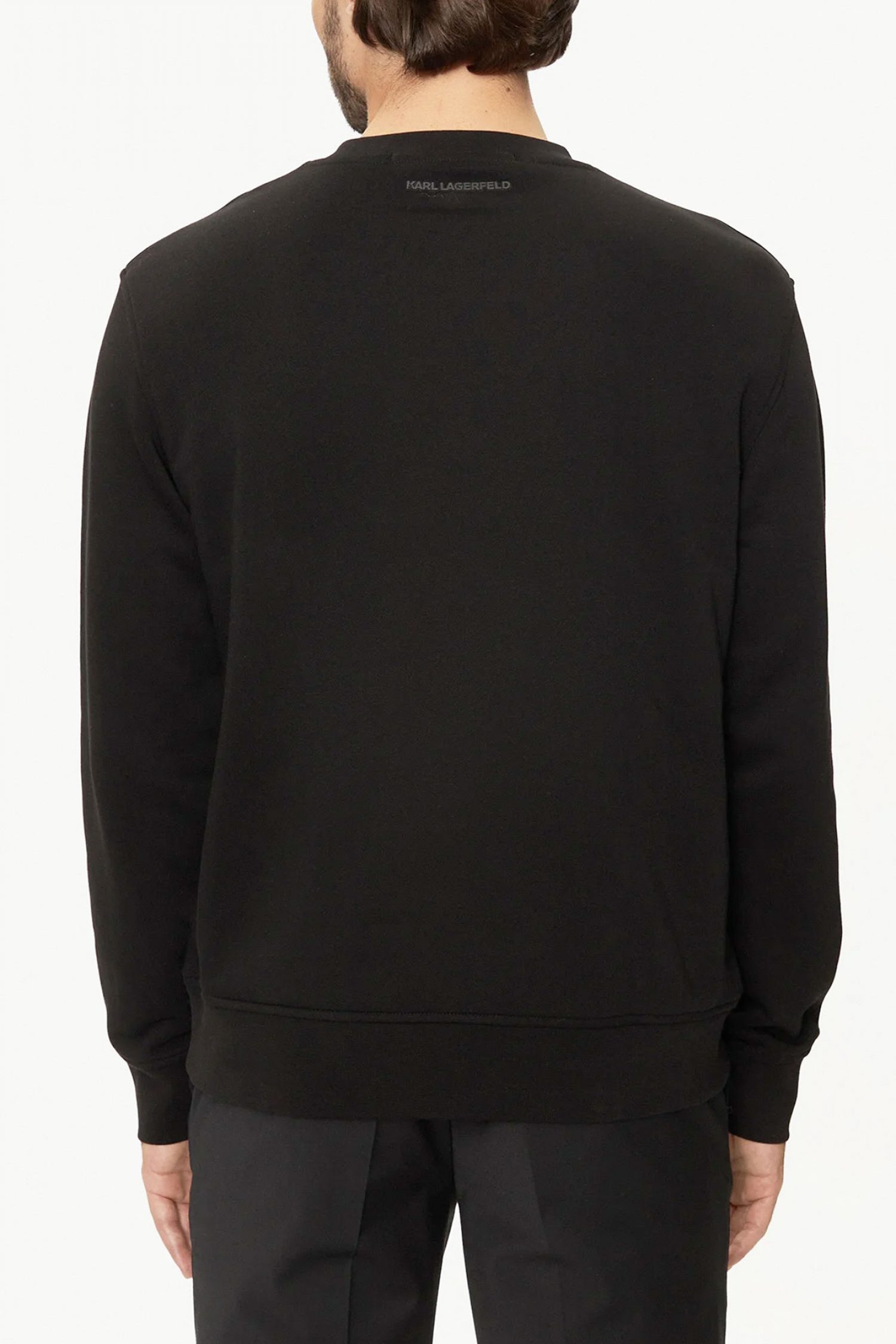 KARL LAGERFELD ΦΟΥΤΕΡ CREW NECK GOLD LOGO ΜΑΥΡΟ