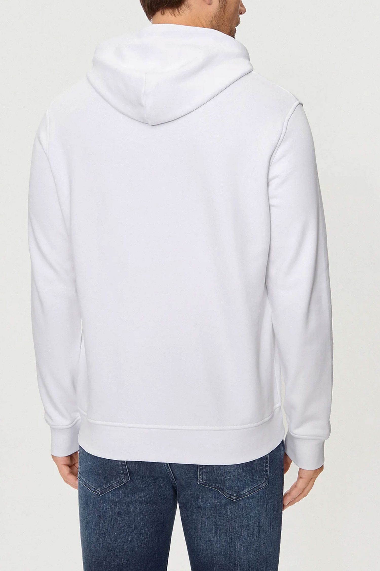 KARL LAGERFELD ΦΟΥΤΕΡ HOODIE LOGO ΛΕΥΚΟ