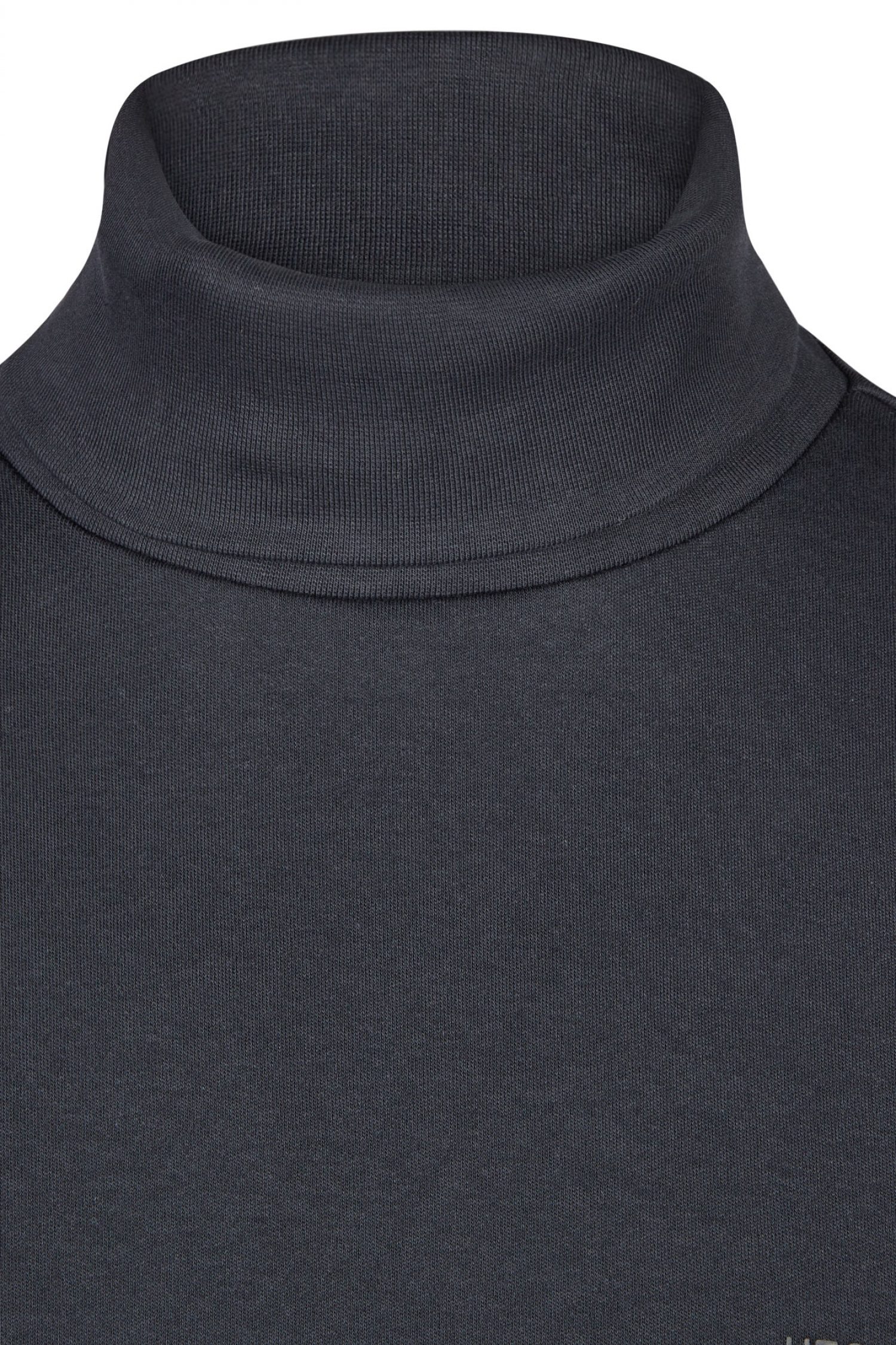HECHTER T-SHIRT JERSEY ROLLNECK LOGO ΜΠΛΕ