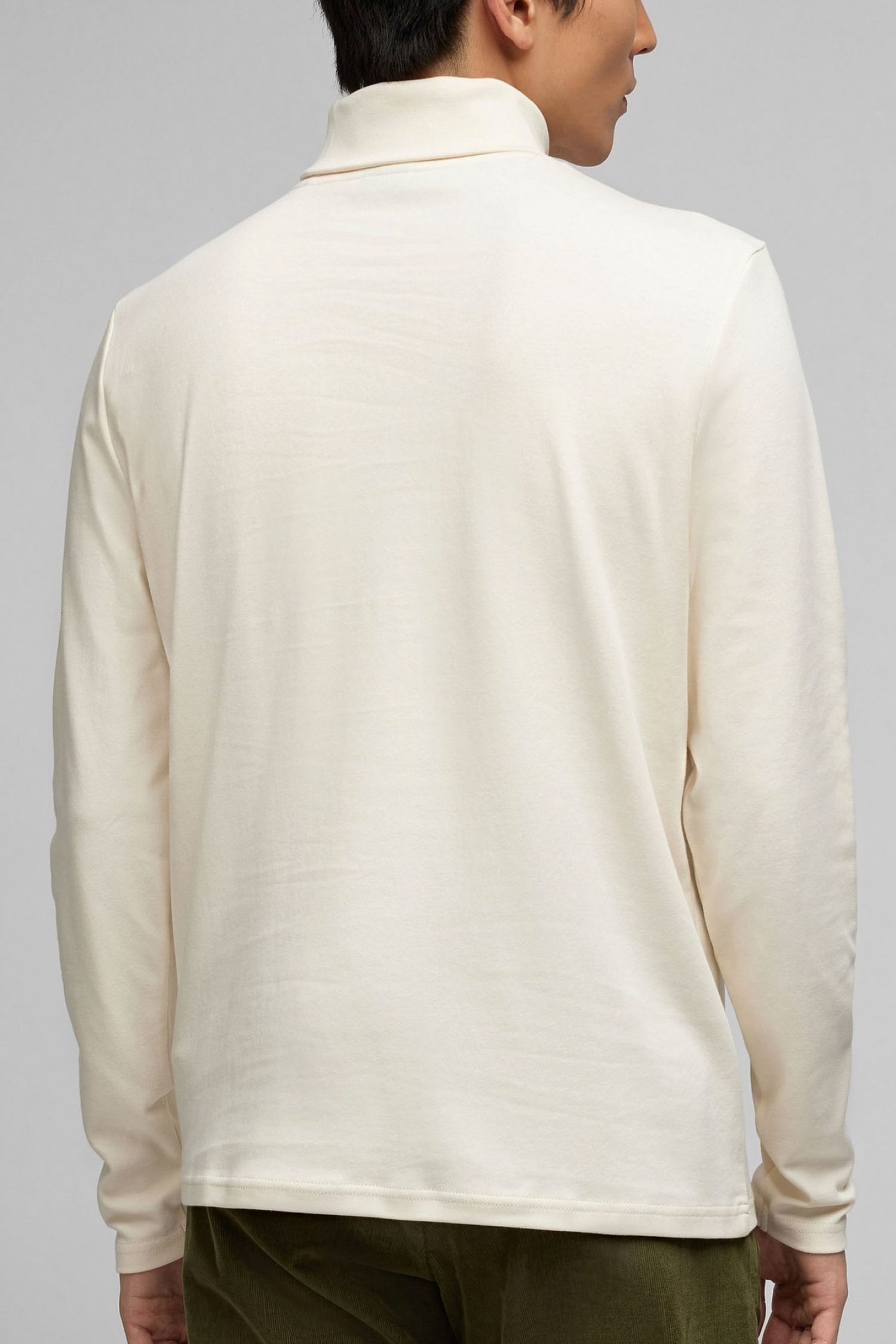 HECHTER T-SHIRT JERSEY ROLLNECK LOGO ΛΕΥΚΟ