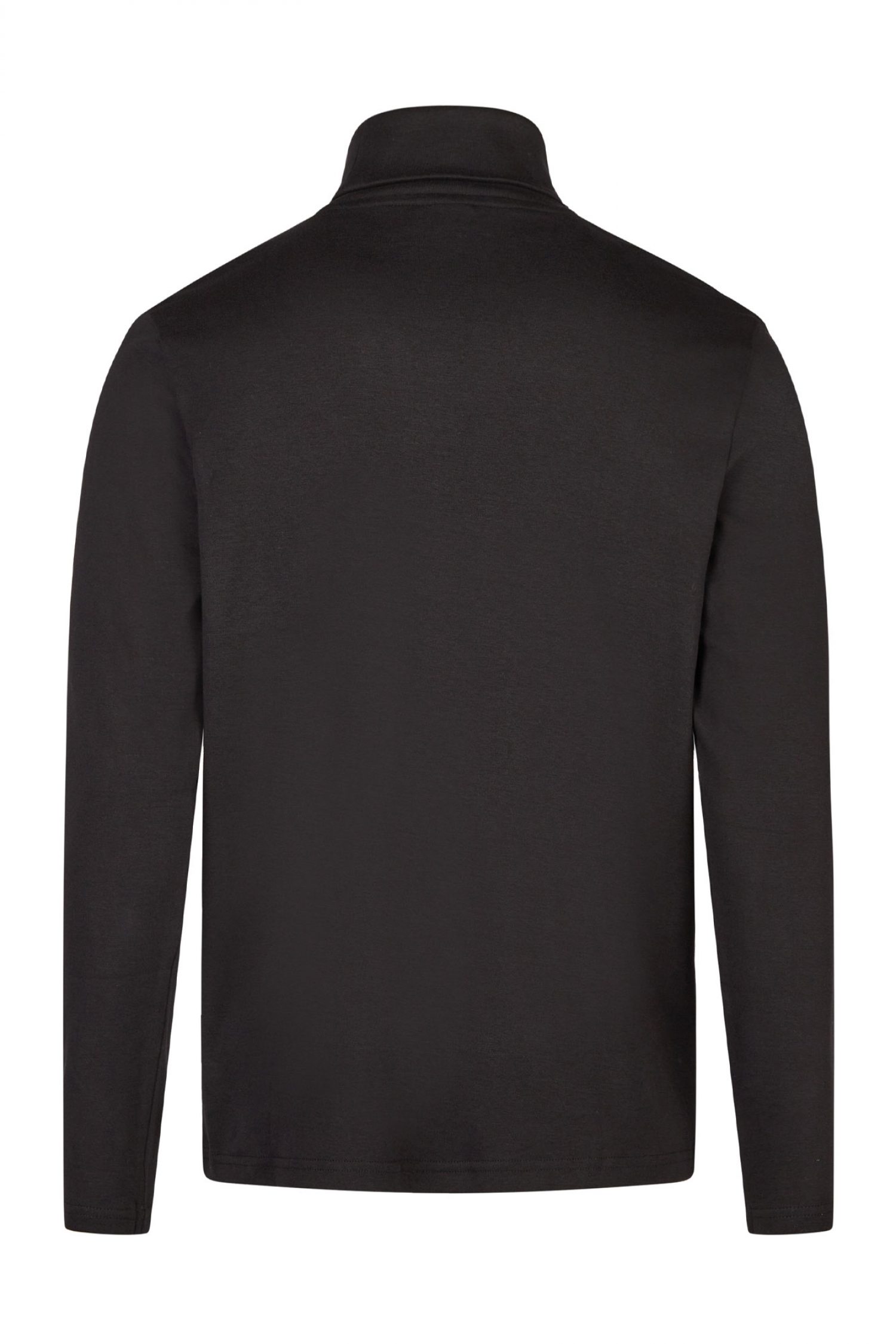 HECHTER T-SHIRT JERSEY ROLLNECK LOGO ΜΑΥΡΟ
