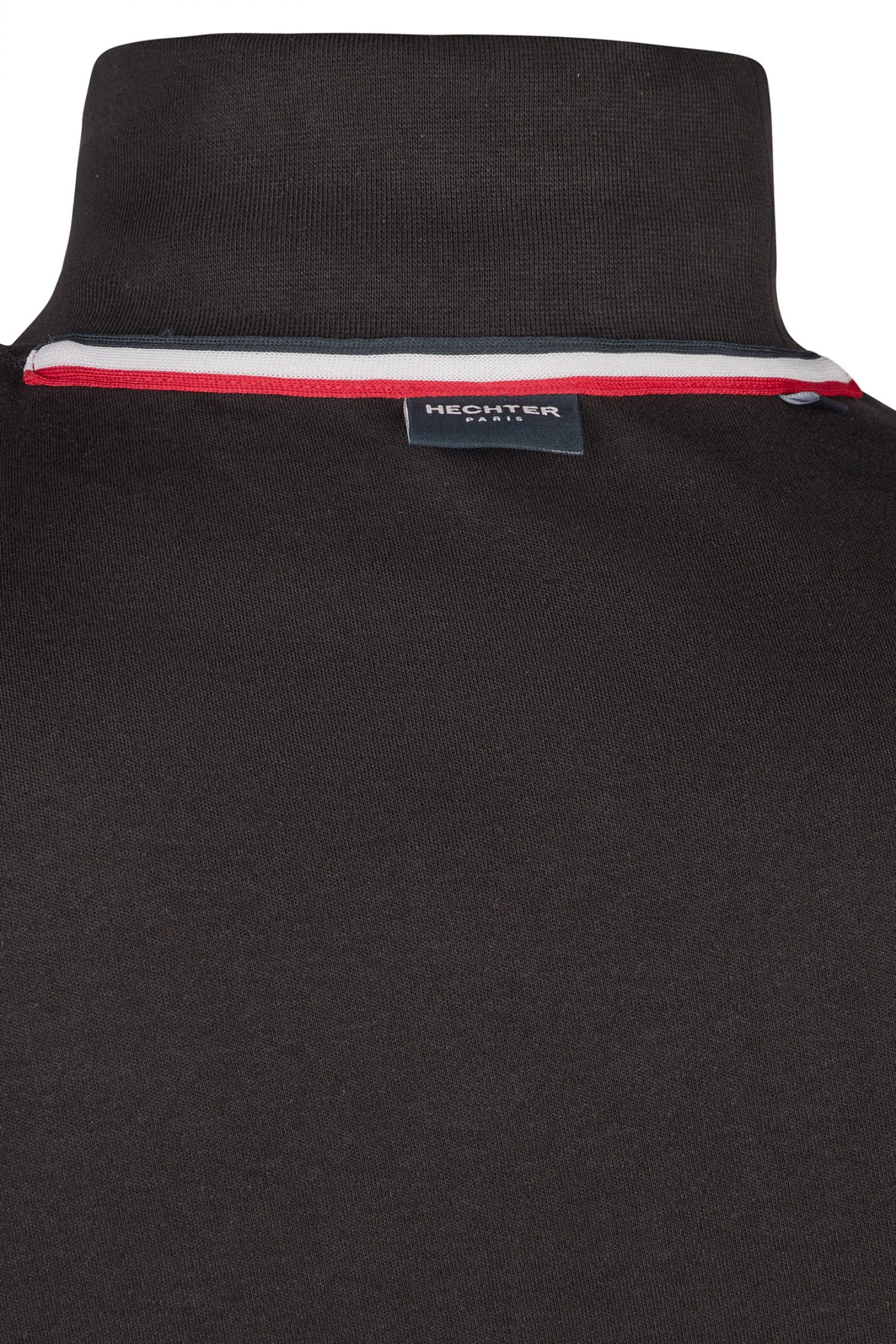 HECHTER T-SHIRT JERSEY ROLLNECK LOGO ΜΑΥΡΟ
