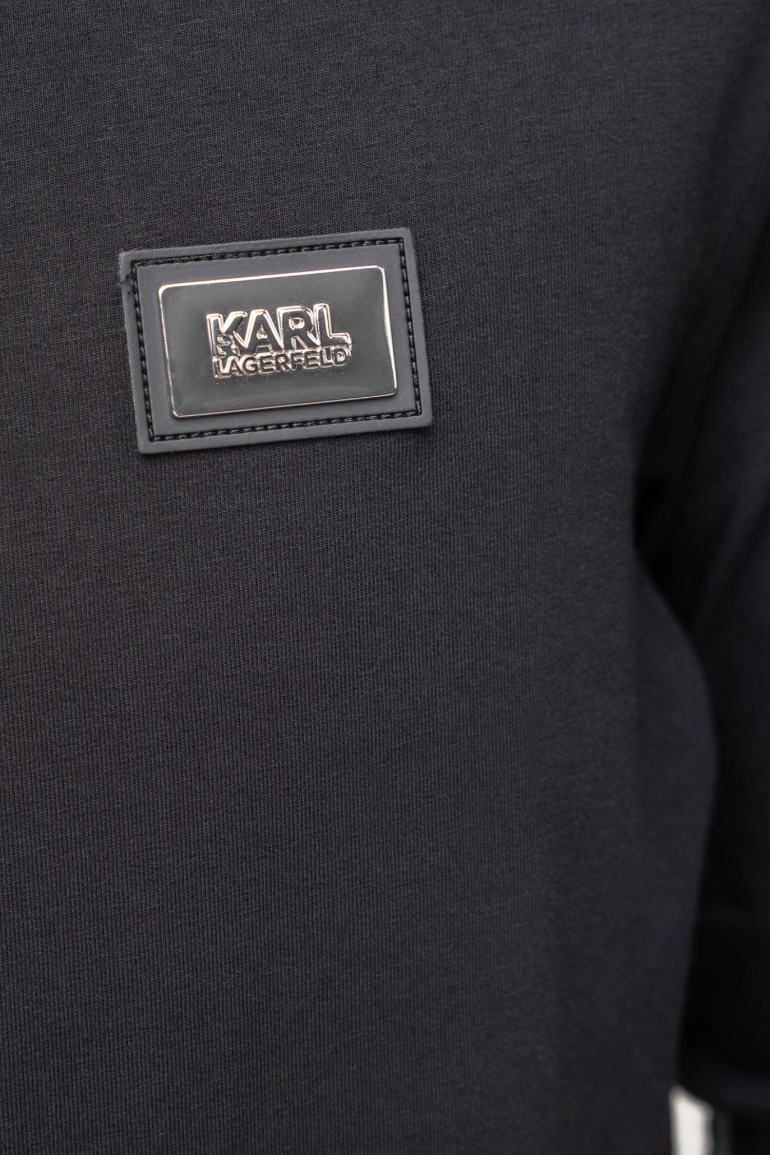 KARL LAGERFELD T-SHIRT LOGO ΜΑΥΡΟ φωτογραφία