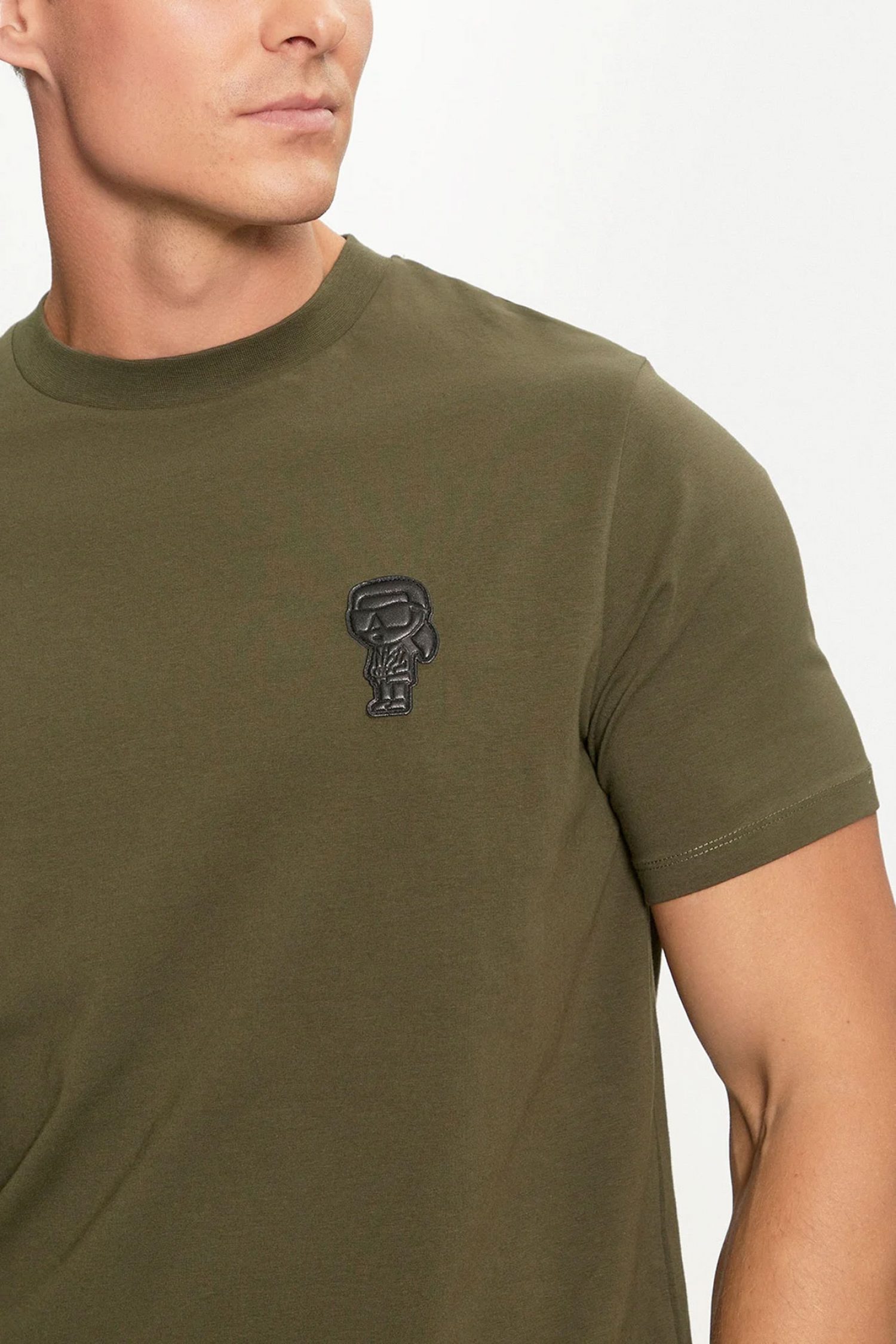 KARL LAGERFELD T-SHIRT LOGO ΧΑΚΙ φωτογραφία