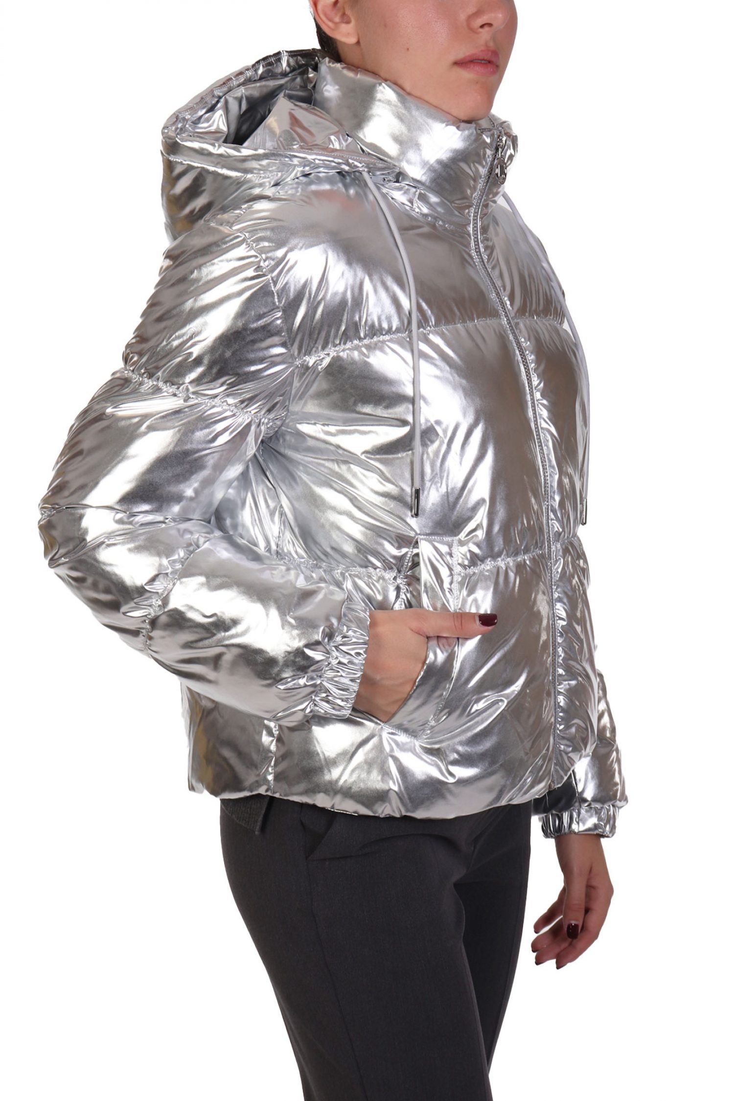 MICHAEL KORS ΜΠΟΥΦΑΝ PUFFER LOGO ΑΣΗΜΙ