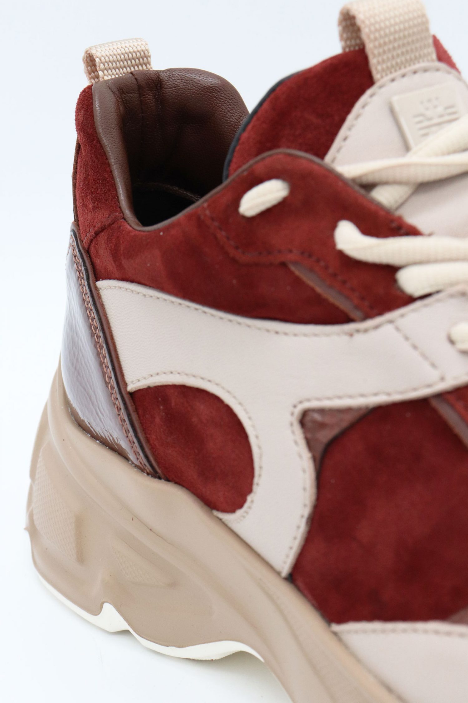 HOGL ΠΑΠΟΥΤΣΙΑ SNEAKERS METAΛΛΙΚΕΣ ΛΕΠΤΟΜΕΡΕΙΕΣ ΣΟΥΕΤ ΚΑΙ ΔΕΡΜΑ ΠΟΛΥΧΡΩΜΟ ΜΠΕΖ/ΜΠΟΡΝΤΩ/ΚΑΦΕ φωτογραφία