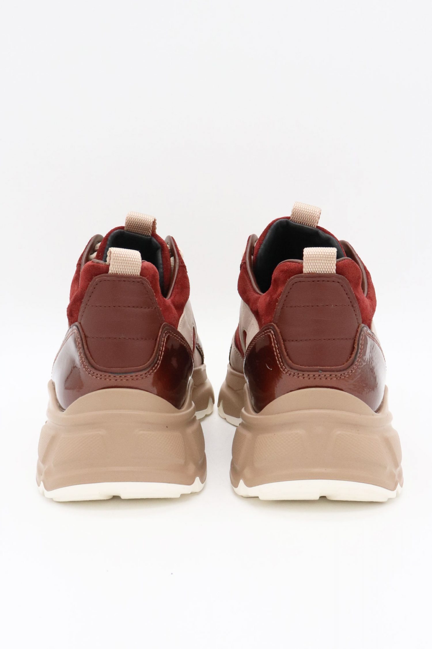 HOGL ΠΑΠΟΥΤΣΙΑ SNEAKERS METAΛΛΙΚΕΣ ΛΕΠΤΟΜΕΡΕΙΕΣ ΣΟΥΕΤ ΚΑΙ ΔΕΡΜΑ ΠΟΛΥΧΡΩΜΟ ΜΠΕΖ/ΜΠΟΡΝΤΩ/ΚΑΦΕ φωτογραφία