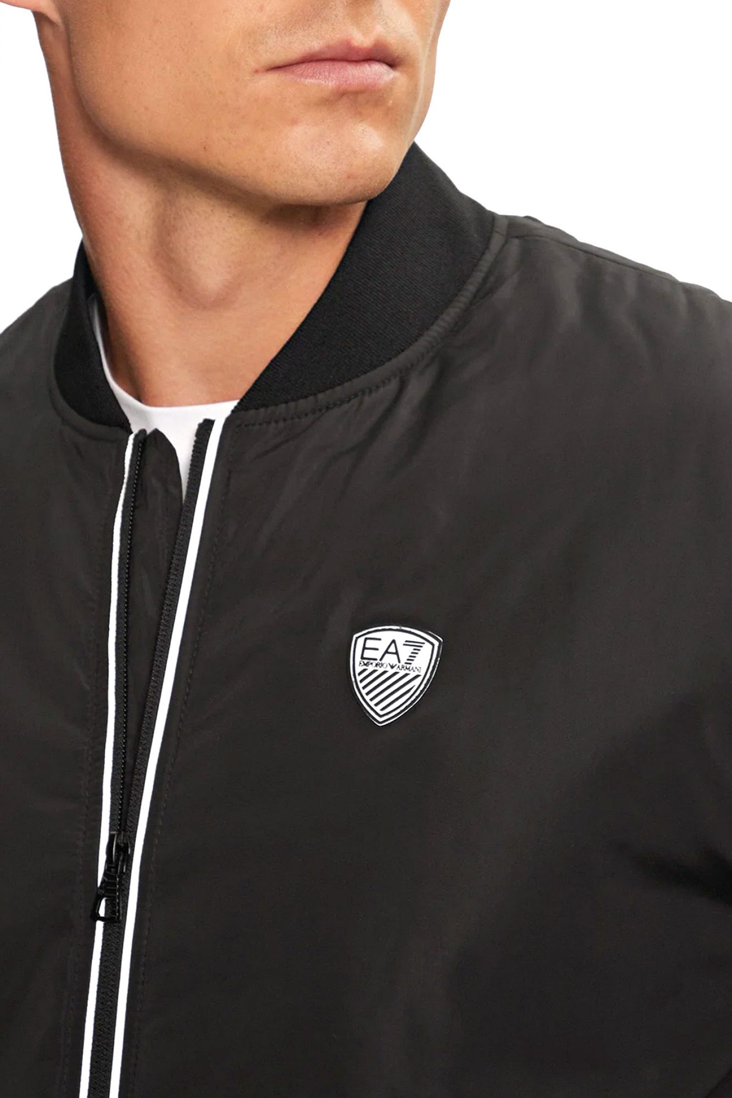 ARMANI 7 ΜΠΟΥΦΑΝ BOMBER LOGO ΜΑΥΡΟ