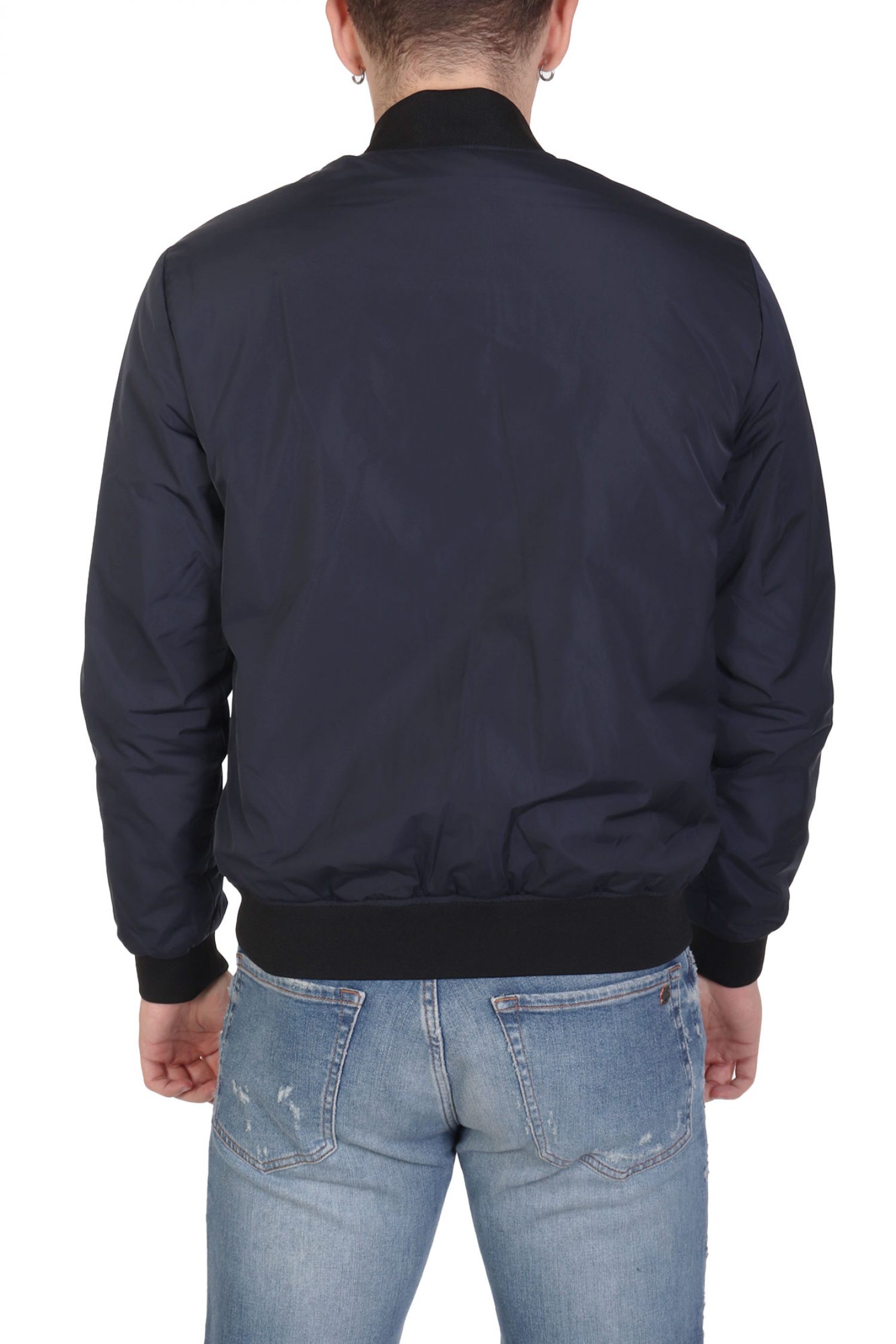 ARMANI 7 ΜΠΟΥΦΑΝ BOMBER LOGO ΜΠΛΕ