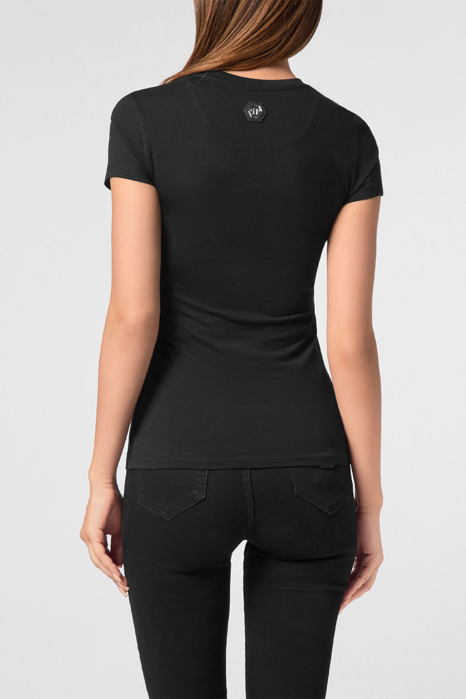 PHILIPP PLEIN T-SHIRT SEXY PURE TEDDY BEAR ΣΤΡΑΣ ΜΑΥΡΟ φωτογραφία