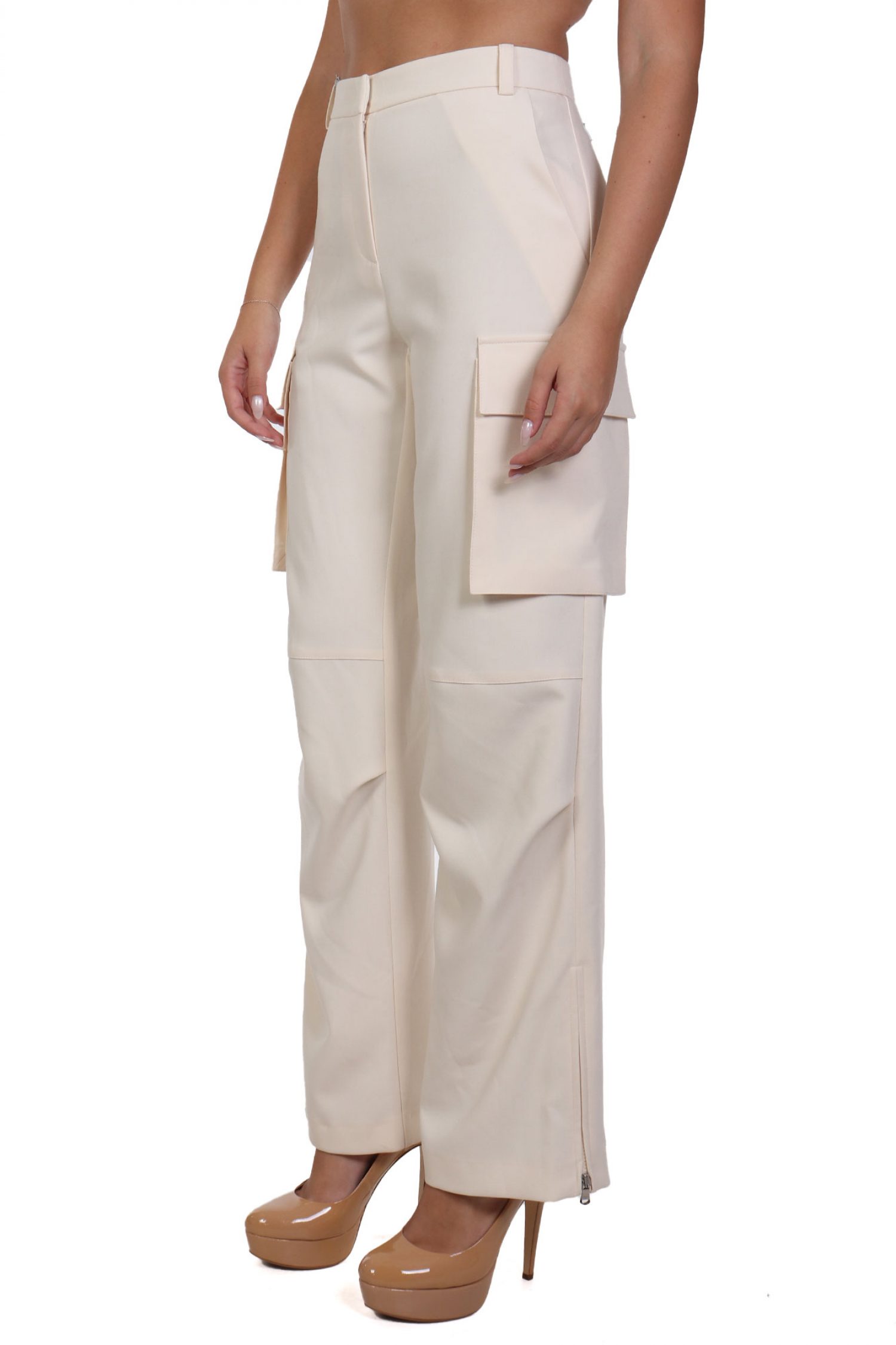 PATRIZIA PEPE ΠΑΝΤΕΛΟΝΑ CARGO ΕΚΡΟΥ