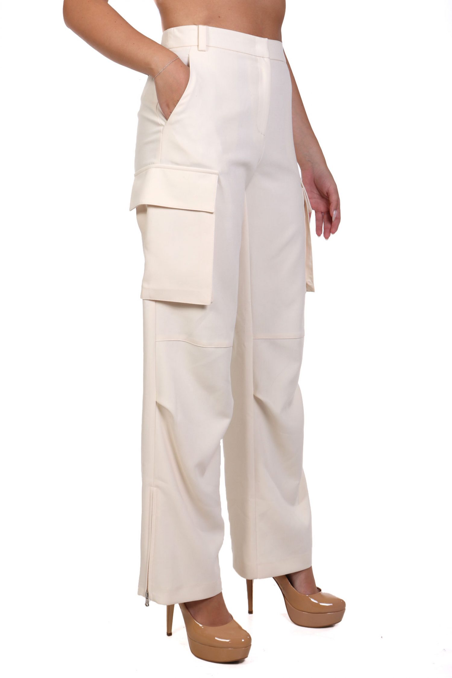 PATRIZIA PEPE ΠΑΝΤΕΛΟΝΑ CARGO ΕΚΡΟΥ