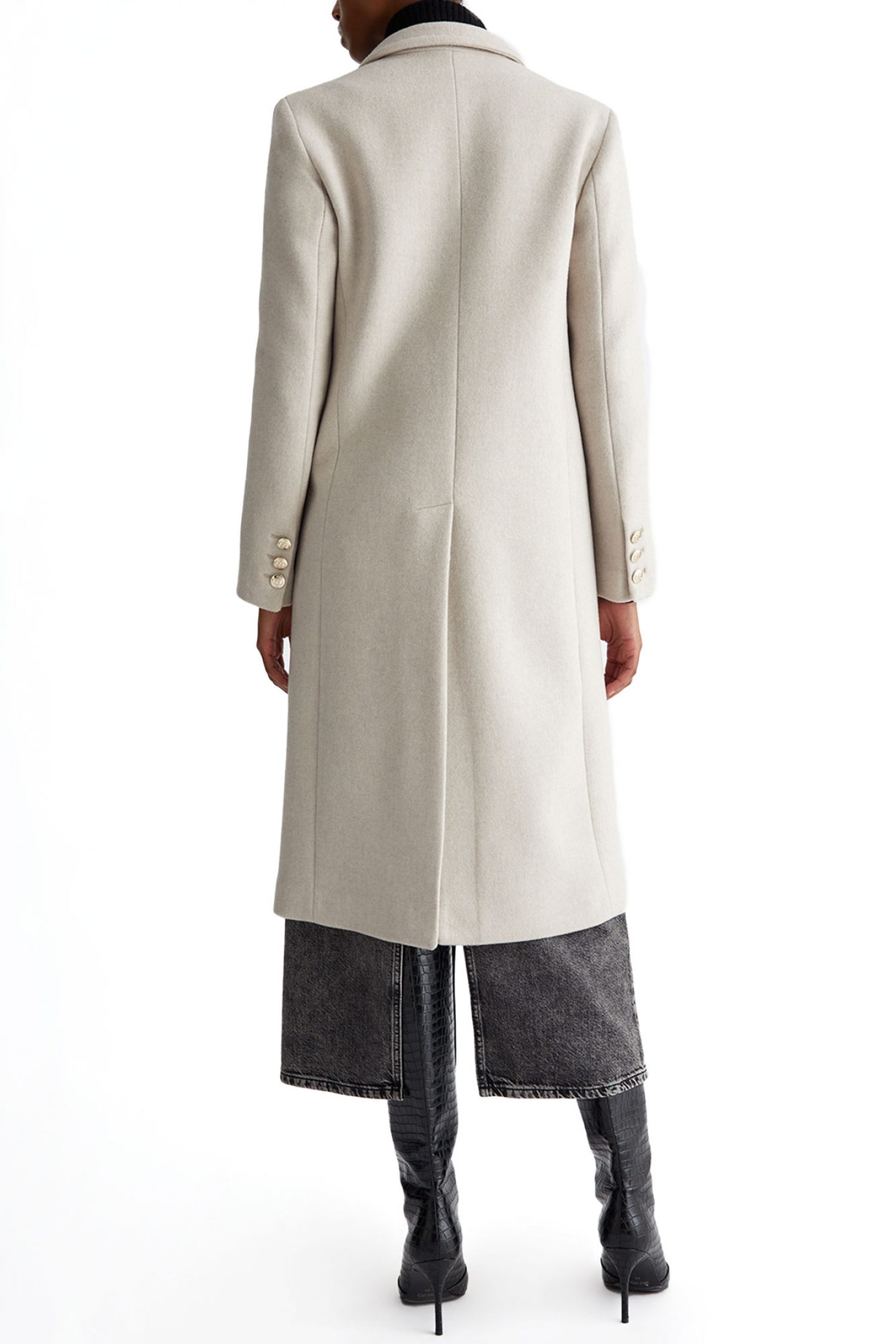 LIU-JO ΠΑΛΤΟ SLIM ΕΚΡΟΥ φωτογραφία