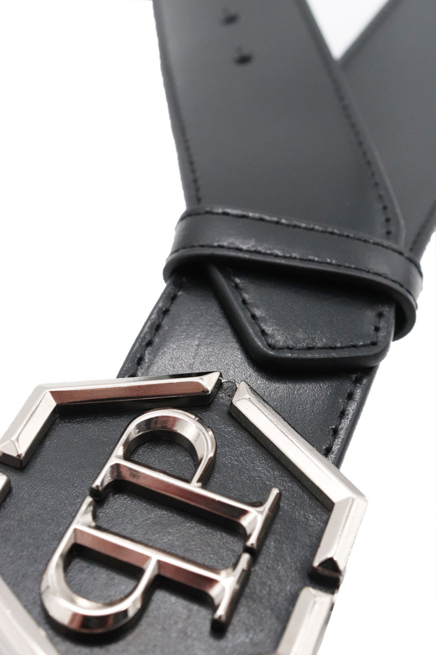 PHILIPP PLEIN ΖΩΝΗ HEXAGON LOGO ΜΑΥΡΟ φωτογραφία