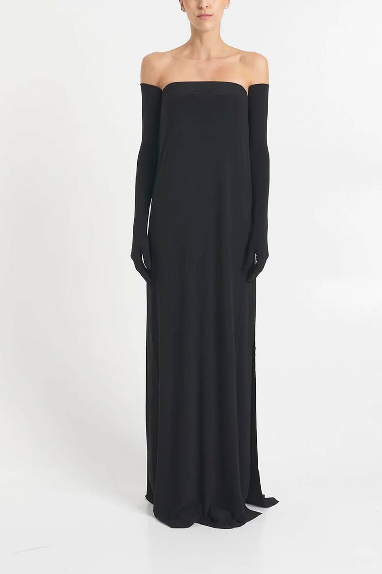 NORMA KAMALI ΓΑΝΤΙΑ LONG ΜΑΥΡΟ φωτογραφία