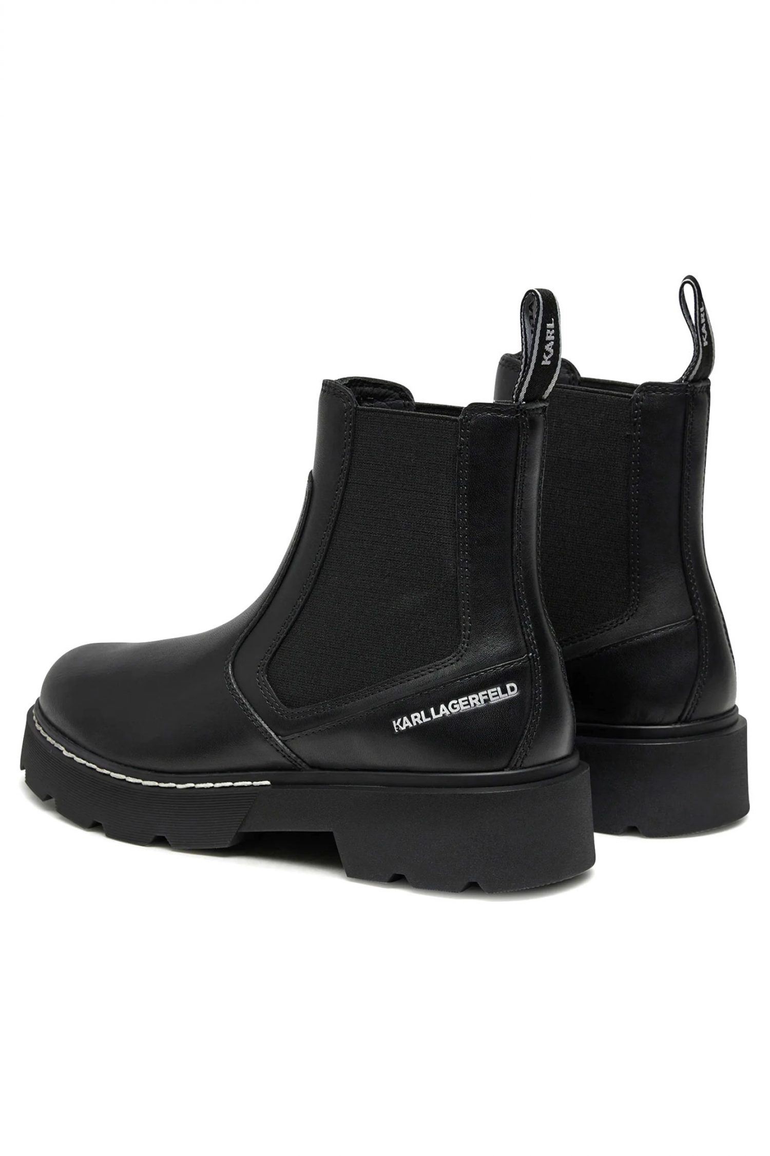 KARL LAGERFELD ΠΑΠΟΥΤΣΙΑ MΠΟΤΑΚΙΑ GORE BOOT LOGO ΜΑΥΡΟ φωτογραφία