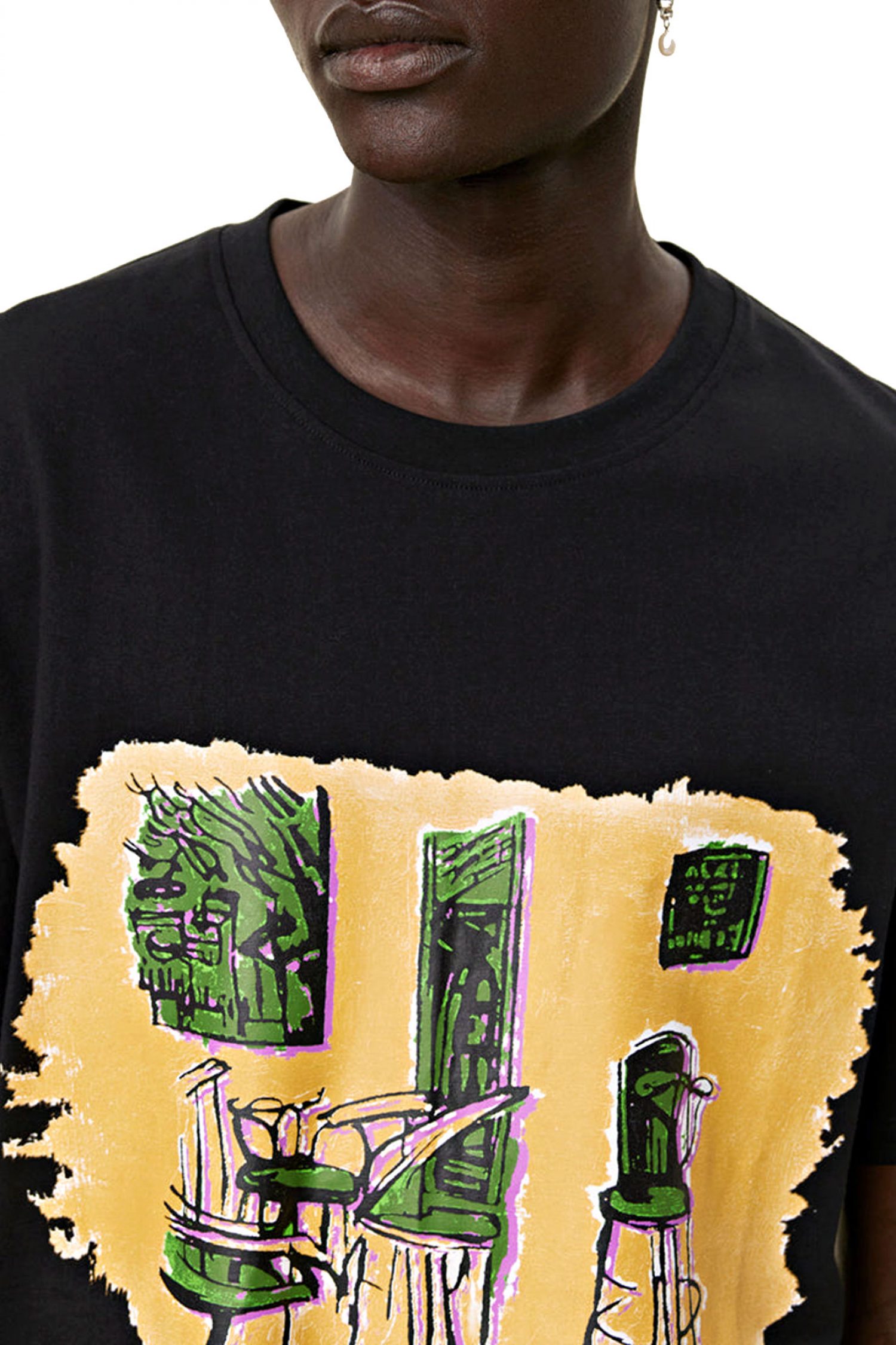 LES DEUX BERKELEY T-SHIRT LOGO ΜΑΥΡΟ