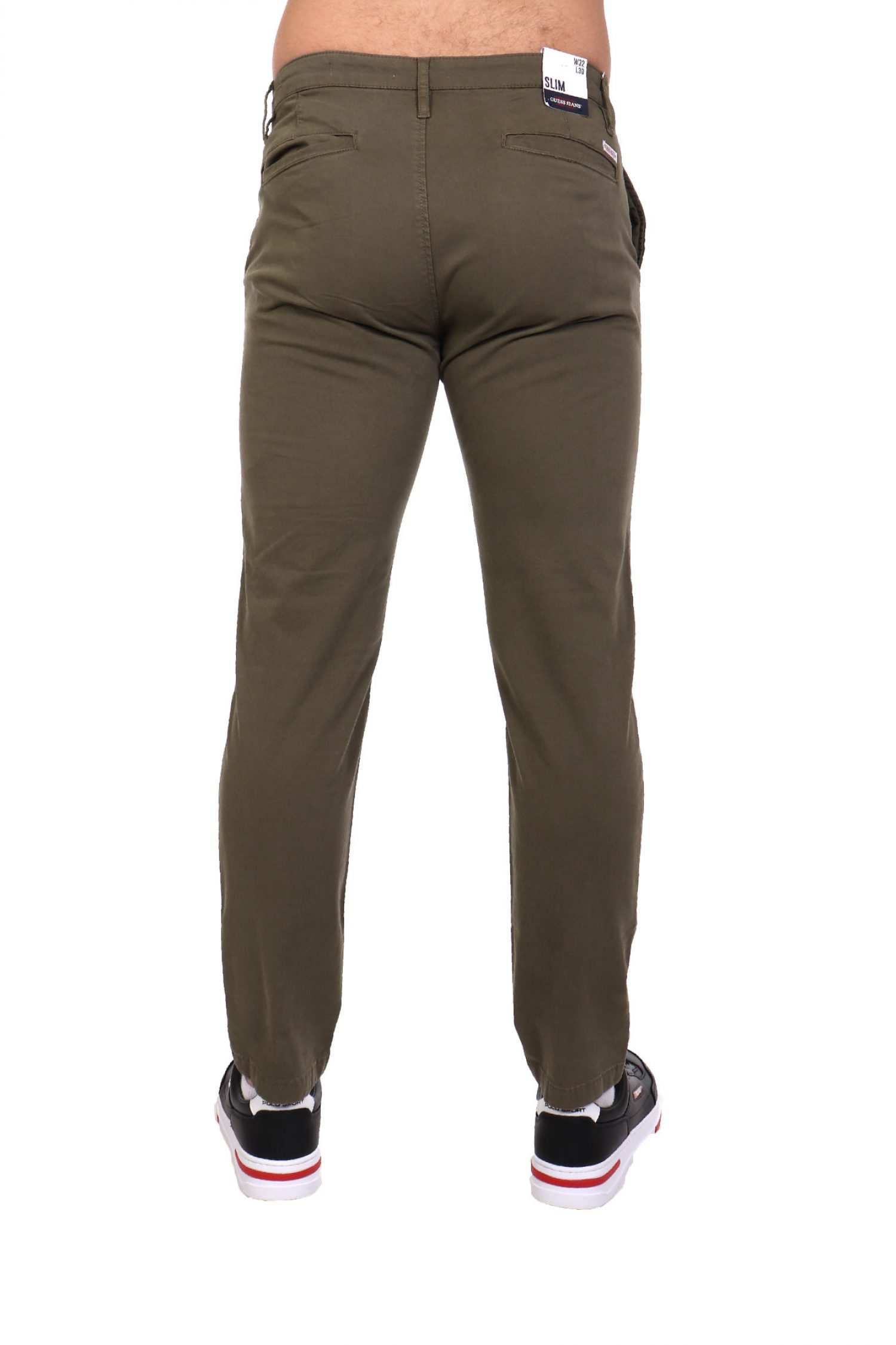 GUESS JEANS ΠΑΝΤΕΛΟΝΙ CHINO SLIM FIT ΧΑΚΙ