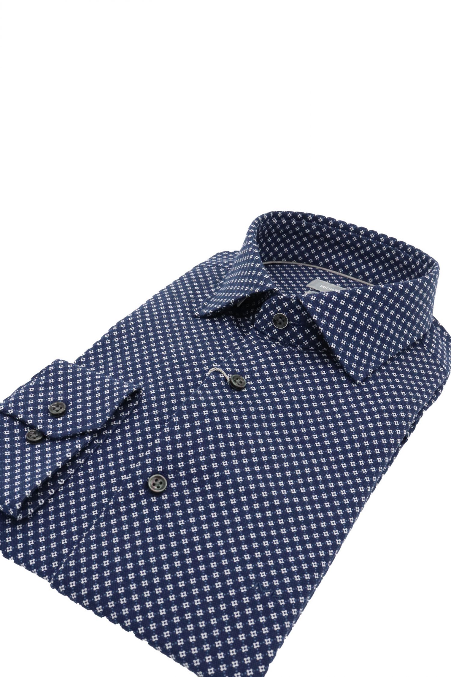 MICHAEL KORS ΠΟΥΚΑΜΙΣΟ PRINTED PIQUE SLIM FIT ΜΠΛΕ φωτογραφία