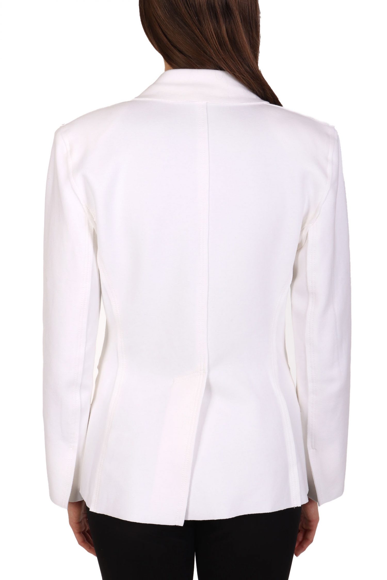 NORMA KAMALI ΣΑΚΑΚΙ CLASSIC DOUBLE BREASTED ΛΕΥΚΟ