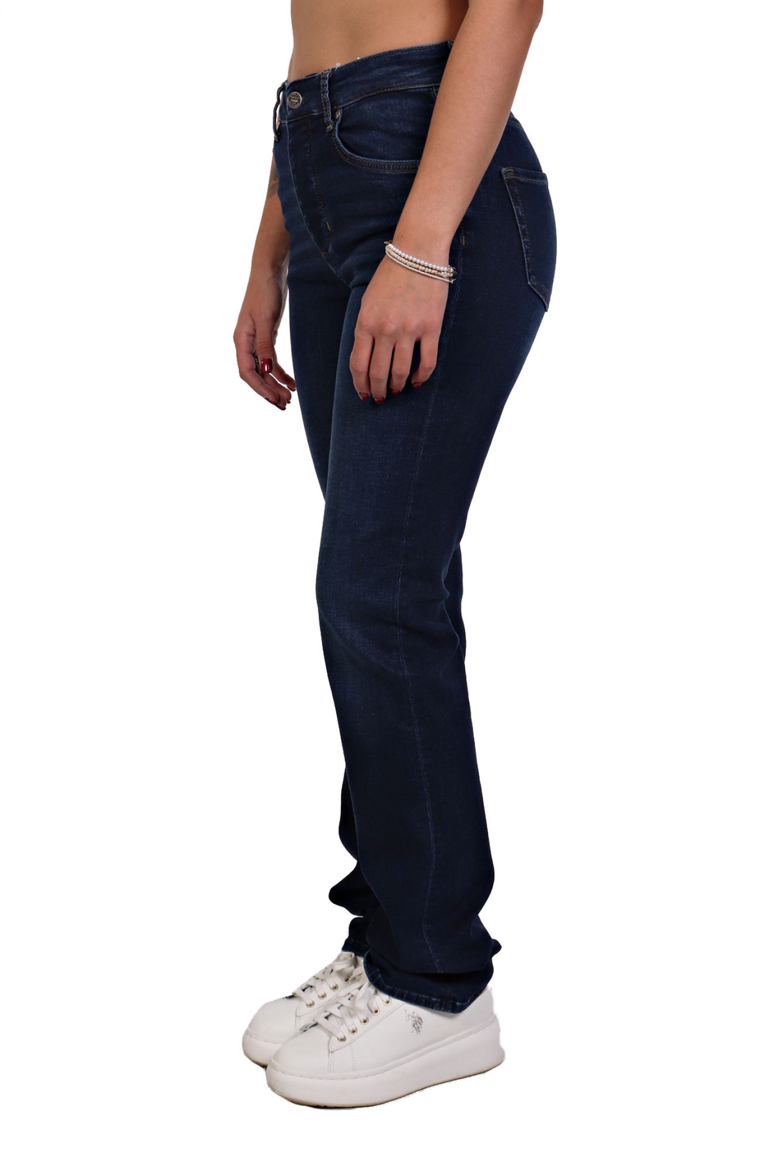 LIU JO ΠΑΝΤΕΛΟΝΙ JEANS ΠΕΝΤΑΤΣΕΠΟ STRAIGHT ΣΚΟΥΡΟ ΜΠΛΕ φωτογραφία