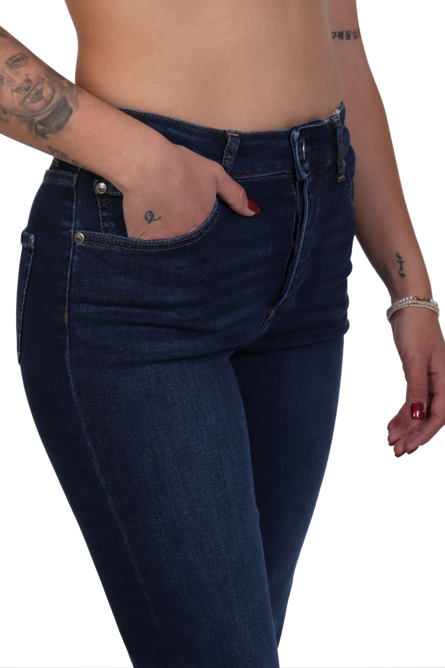 LIU JO ΠΑΝΤΕΛΟΝΙ JEANS ΠΕΝΤΑΤΣΕΠΟ STRAIGHT ΣΚΟΥΡΟ ΜΠΛΕ φωτογραφία