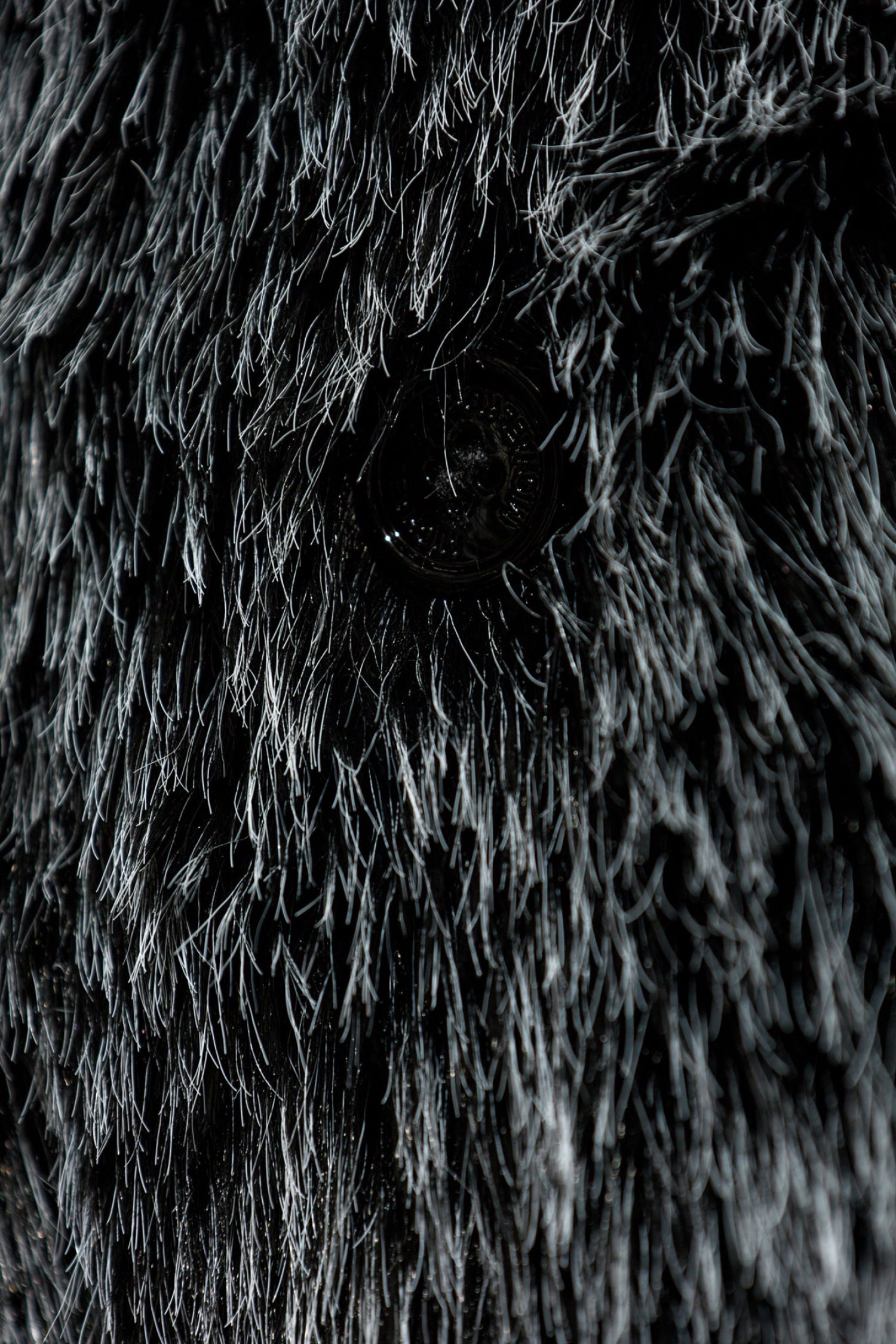 MICHAEL KORS ΠΑΛΤΟ FAUX FUR ΜΑΥΡΟ-ΓΚΡΙ