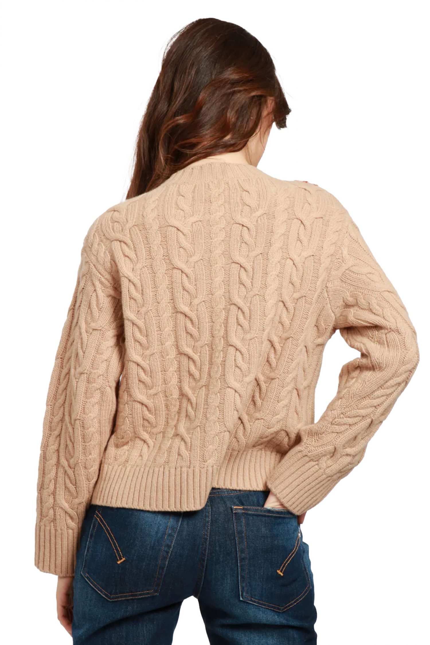 MAX MARA WEEKEND ΠΛΕΚΤΟ SASIA ΚΕΝΤΗΜΑ ΚΑΜΕΛ φωτογραφία