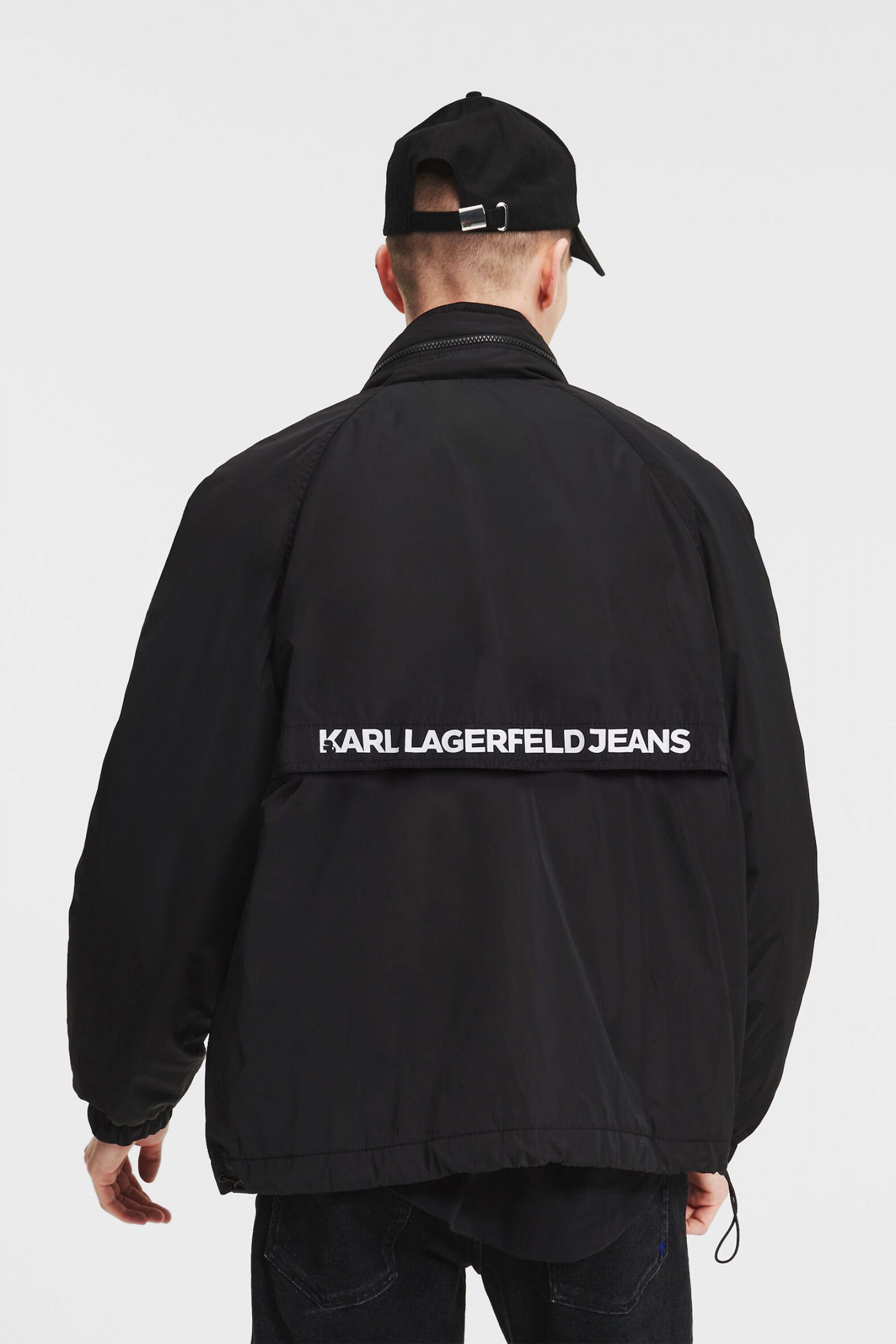 KARL LAGERFELD JEANS ΜΠΟΥΦΑΝ JACKET LIGHTWEIGHT ΜΑΥΡΟ