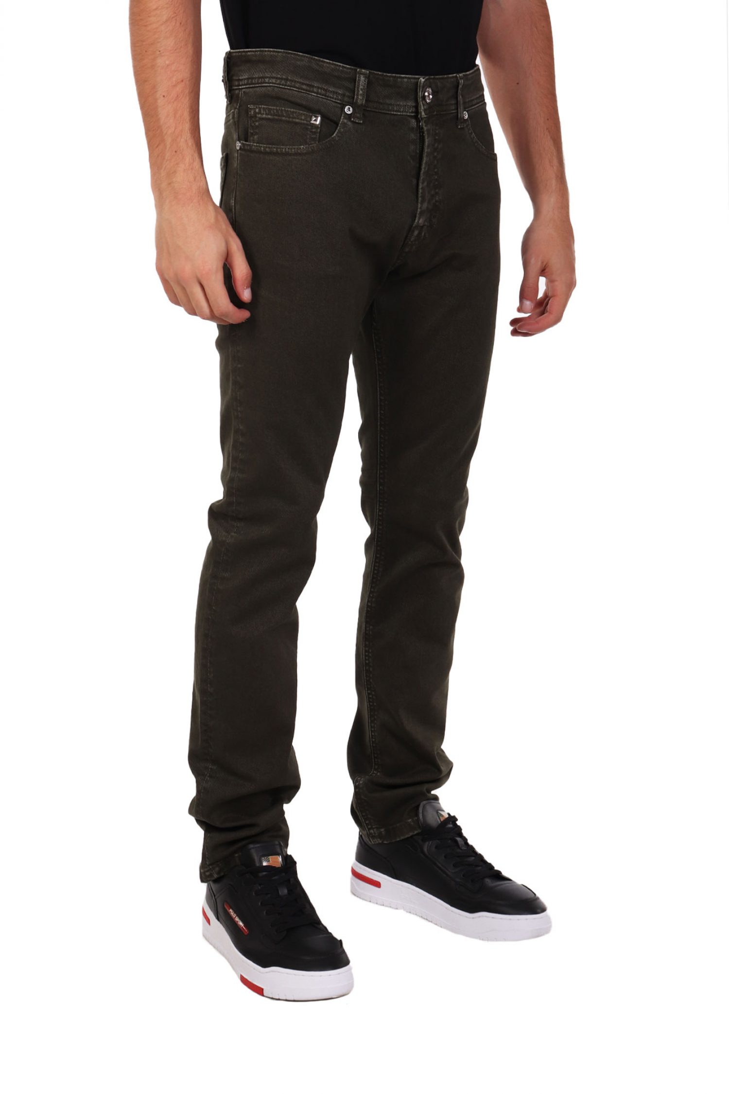 KARL LAGERFELD ΠΑΝΤΕΛΟΝΙ REGULAR FIT JEANS ΧΑΚΙ φωτογραφία