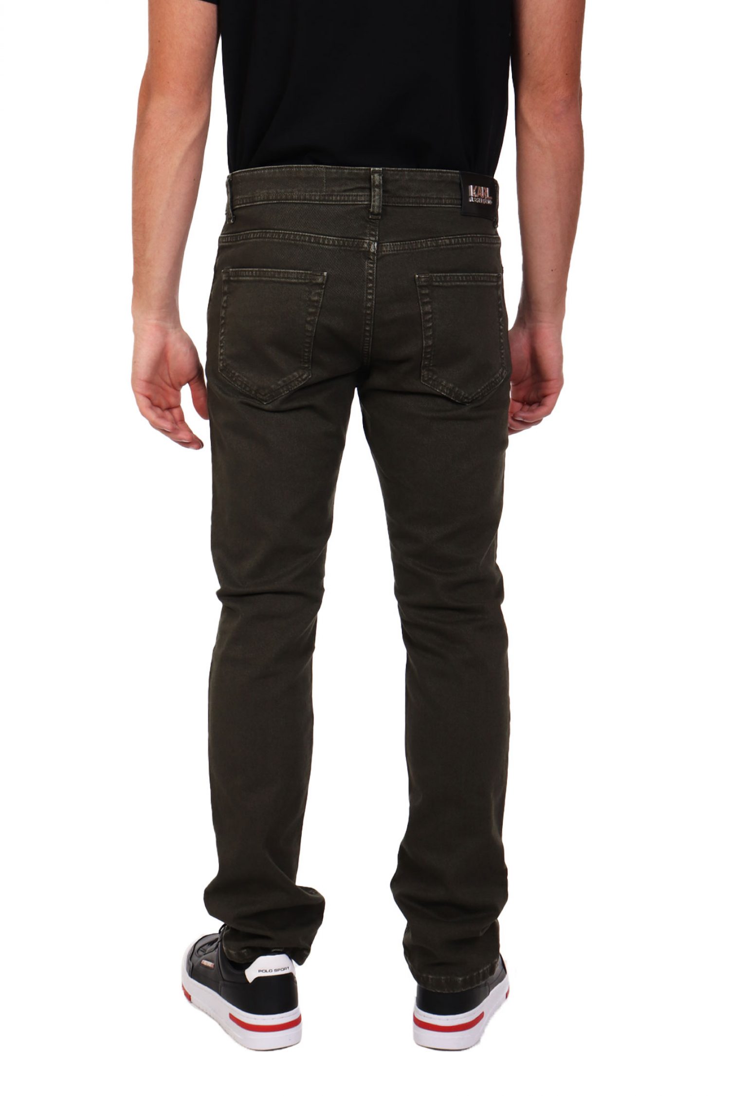 KARL LAGERFELD ΠΑΝΤΕΛΟΝΙ REGULAR FIT JEANS ΧΑΚΙ φωτογραφία