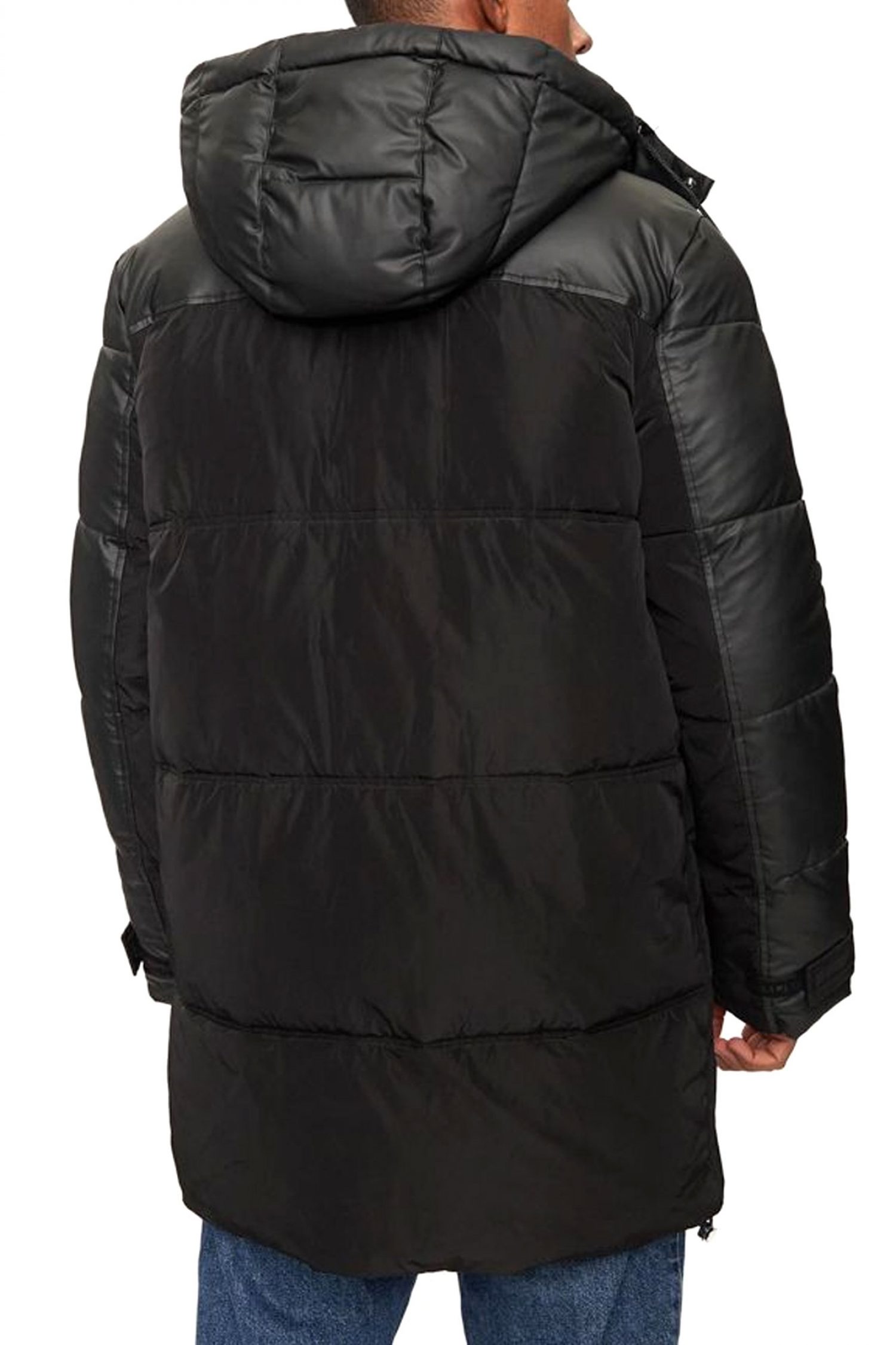 KARL LAGERFELD ΜΠΟΥΦΑΝ HOODED PARKA ΜΑΥΡΟ