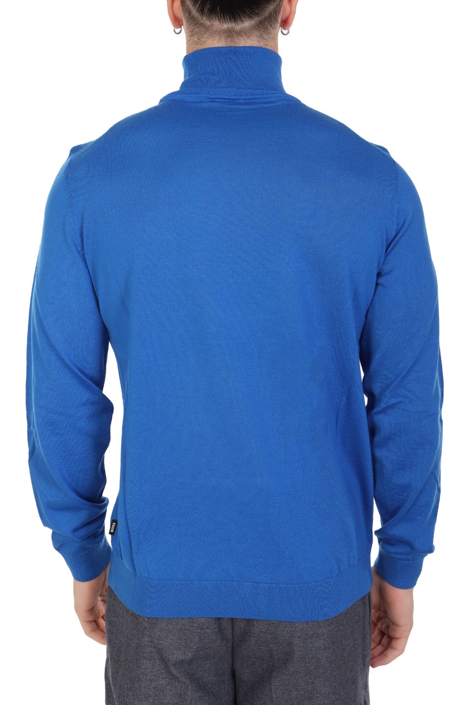 BOSS ΠΛΕΚΤΟ TURTLENECK MUSSO-P ΡΟΥΑ ΜΠΛΕ