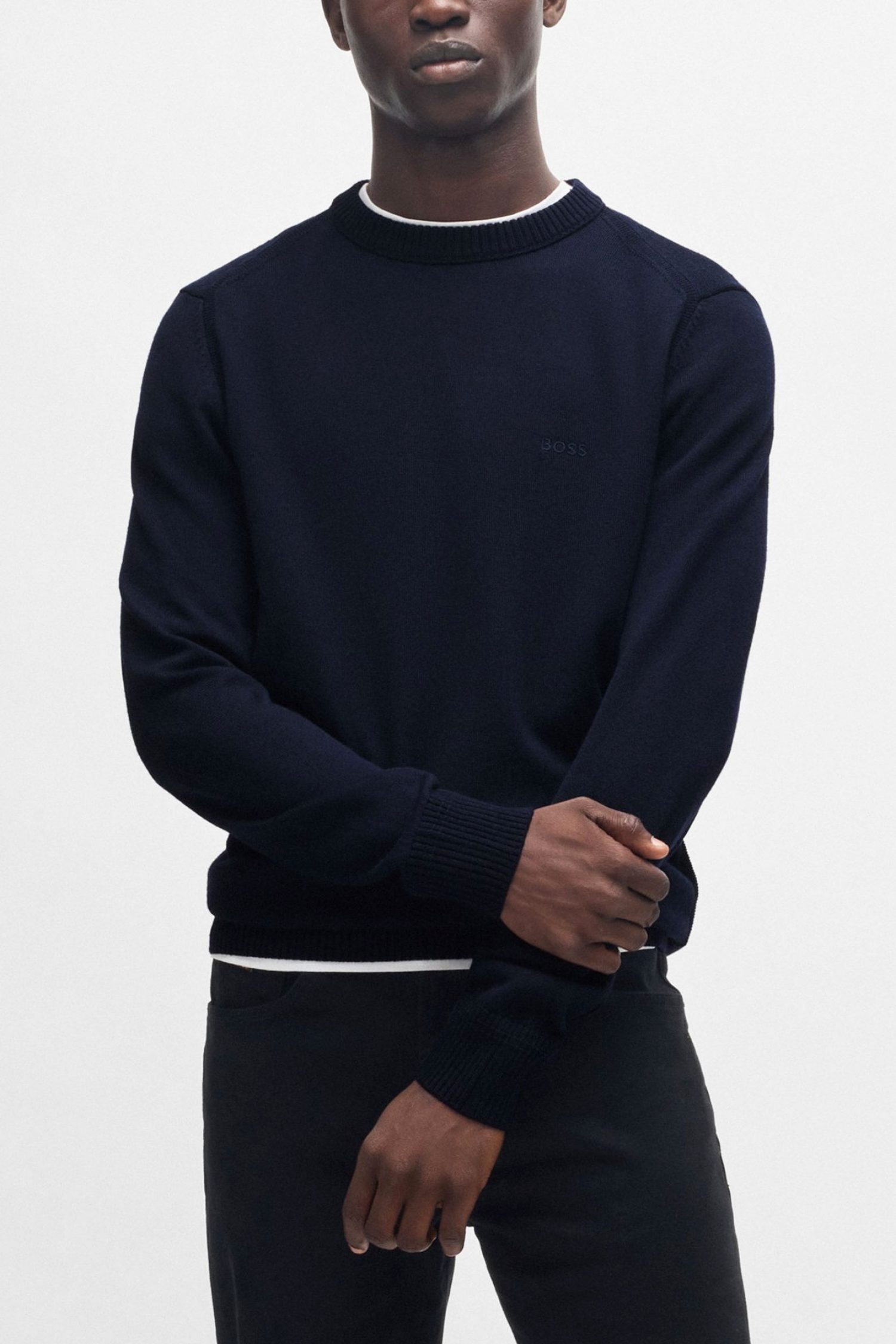 BOSS CASUAL ΠΛΕΚΤΟ ΛΟΥΠΕΤΟ AVAC M ΜΠΛΕ