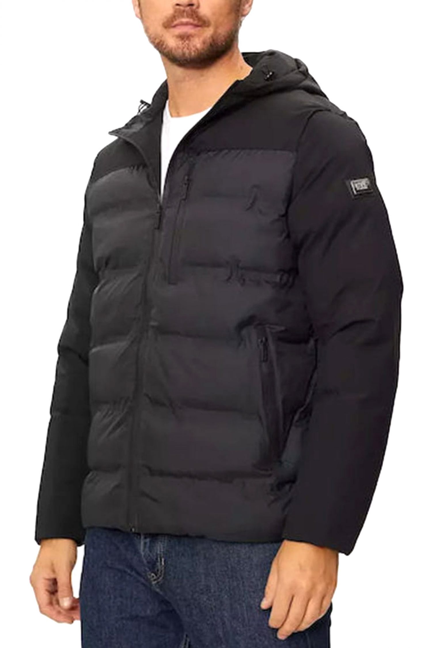 KARL LAGERFELD ΜΠΟΥΦΑΝ HOODED JACKET ΜΑΥΡΟ