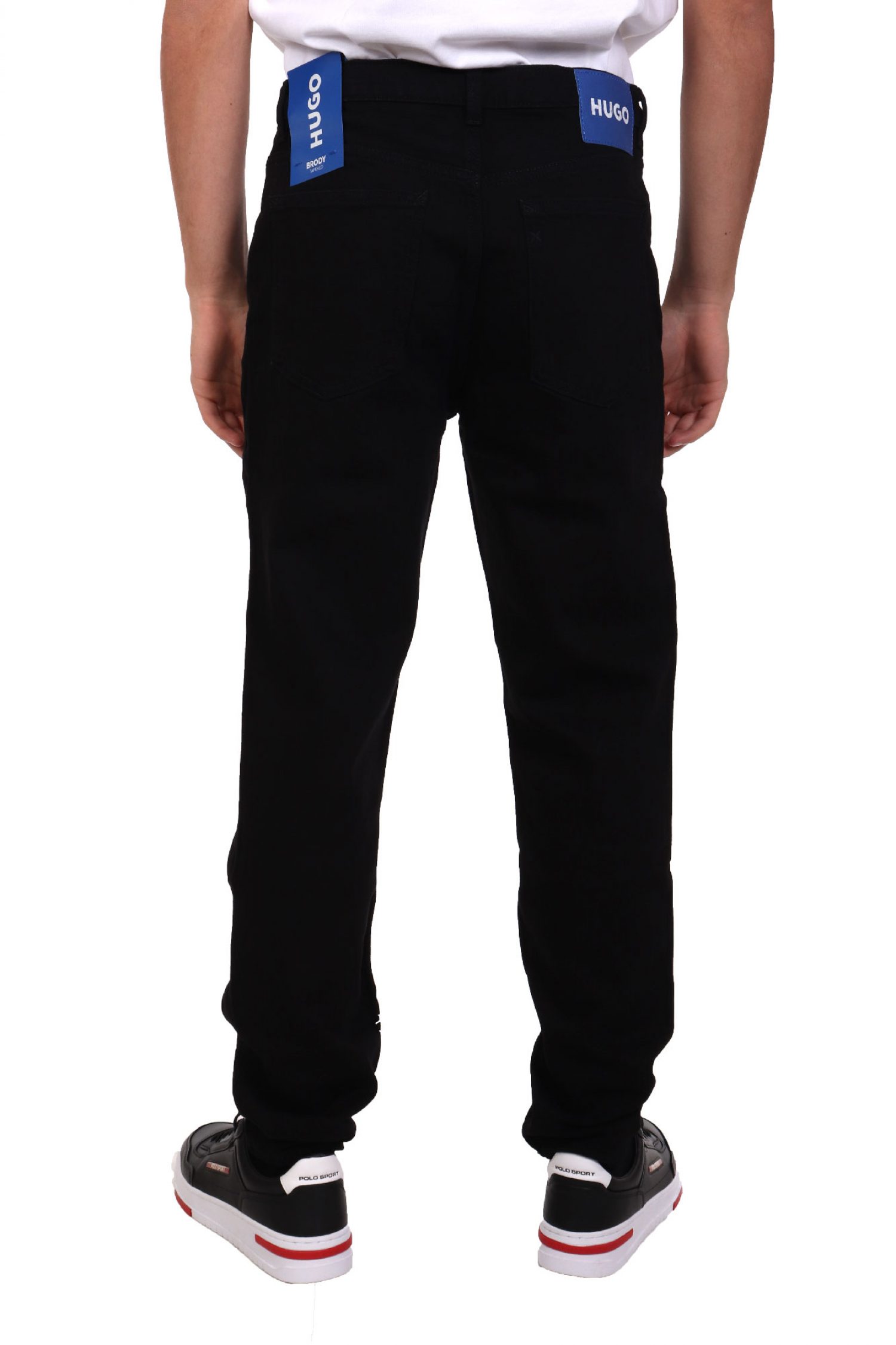 HUGO BLUE ΠΑΝΤΕΛΟΝΙ JEANS BRODY TAPERED ΜΑΥΡΟ