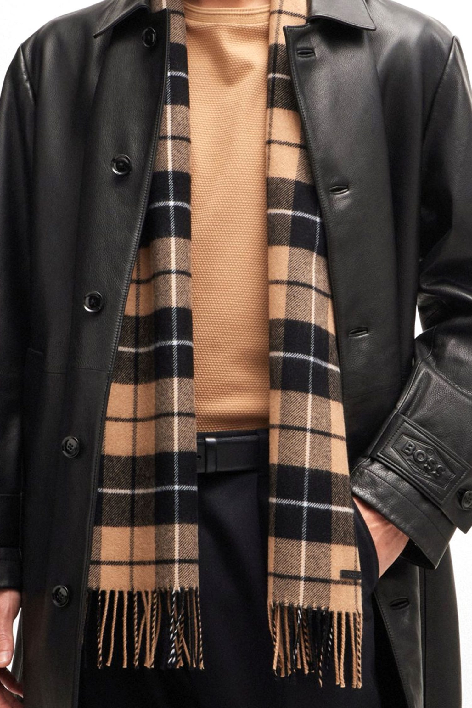 BOSS ΚΑΣΚΩΛ SHELIAN 33*180 ΜΠΕΖ φωτογραφία