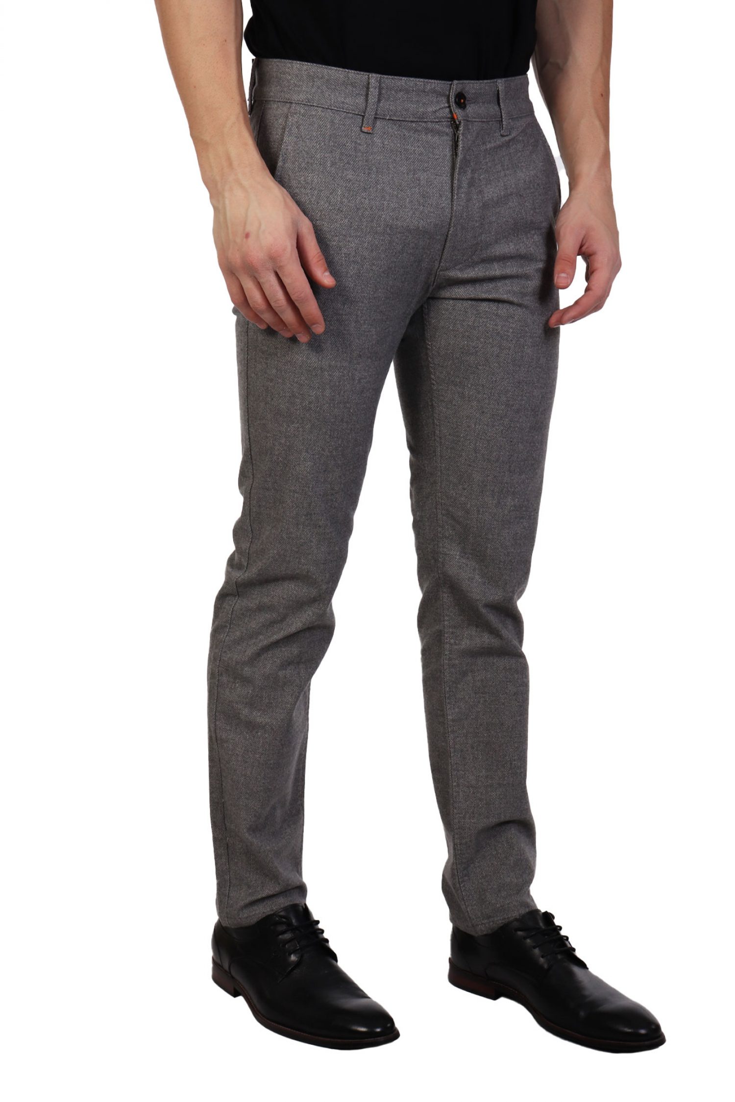 BOSS CASUAL ΠΑΝΤΕΛΟΝΙ CHINO SLIM FIT CHINO SLIM ΓΚΡΙ