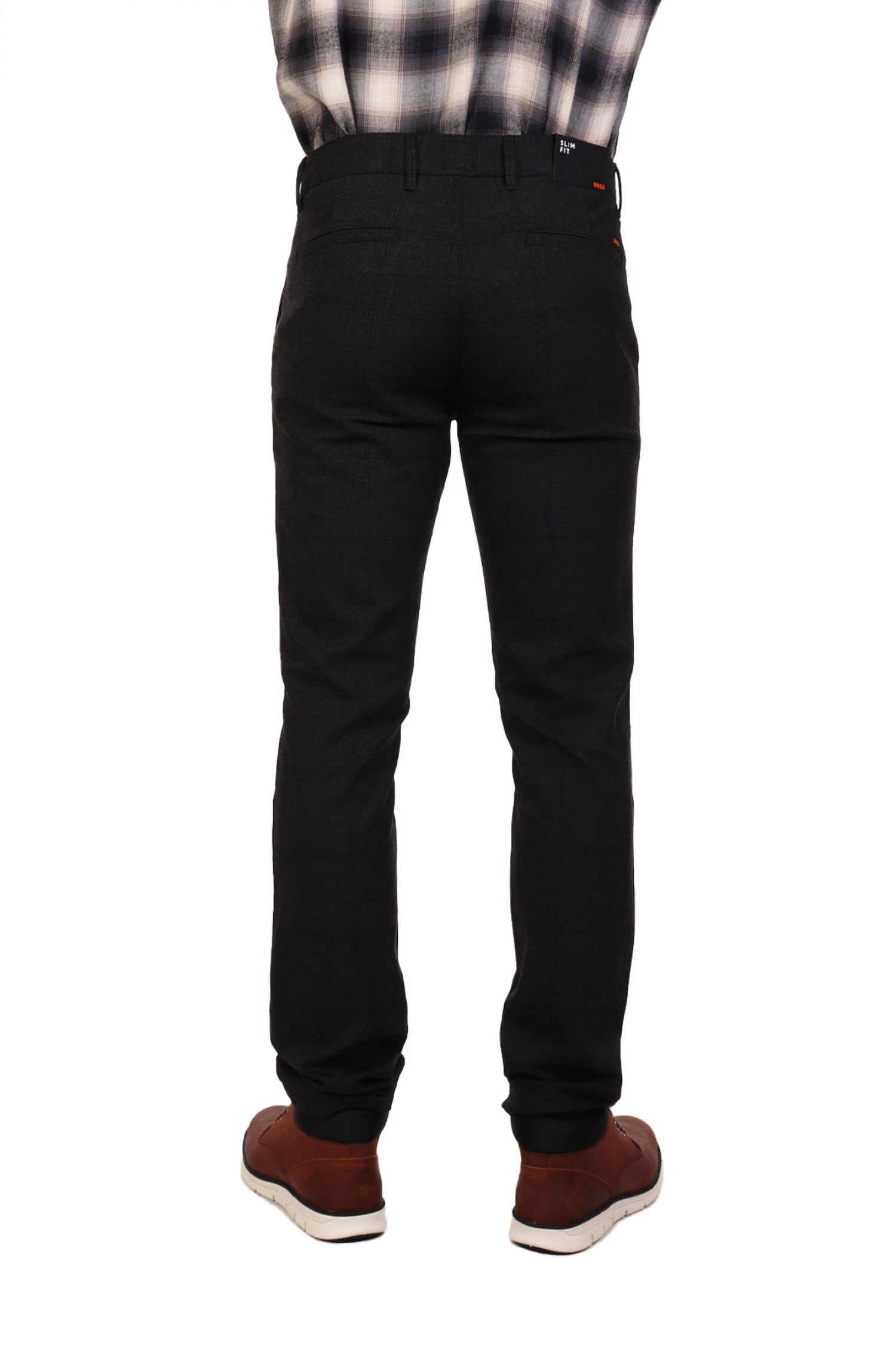 BOSS CASUAL ΠΑΝΤΕΛΟΝΙ ΚΑΡΩ CHINO SLIM FIT CHINO SLIM ΑΝΘΡΑΚΙ φωτογραφία