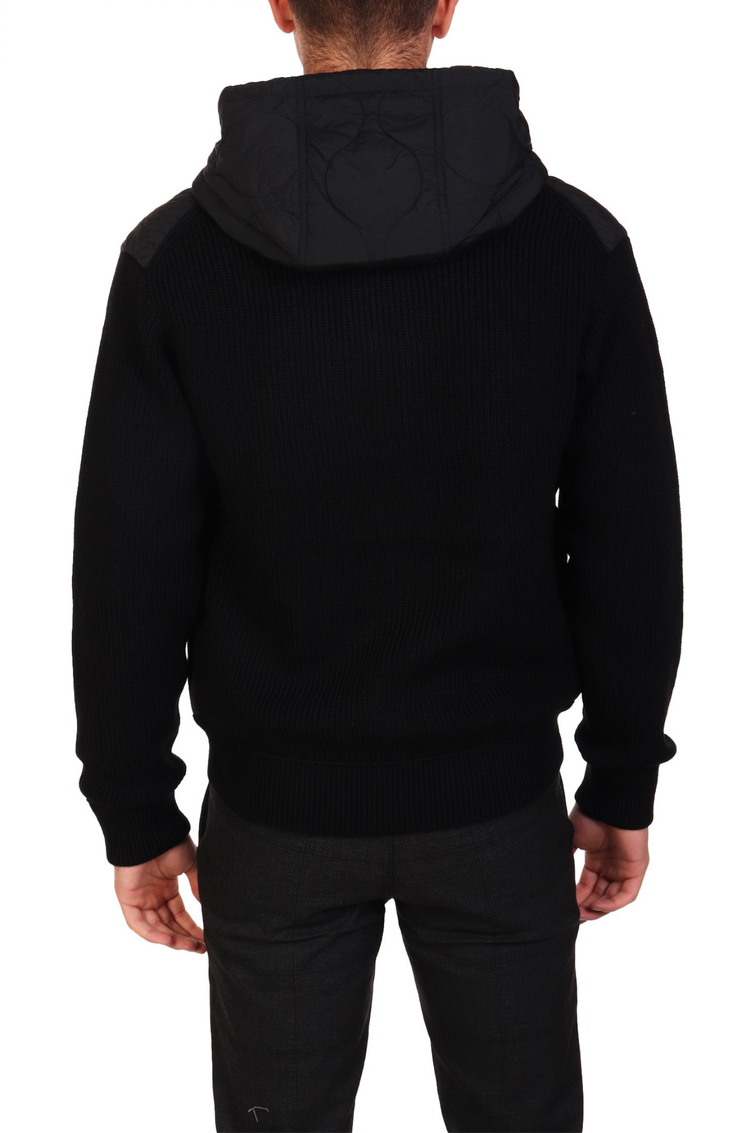 BOSS CASUAL ΜΠΟΥΦΑΝΟΖΑΚΕΤΑ HOODIE KEMINI ΜΑΥΡΟ