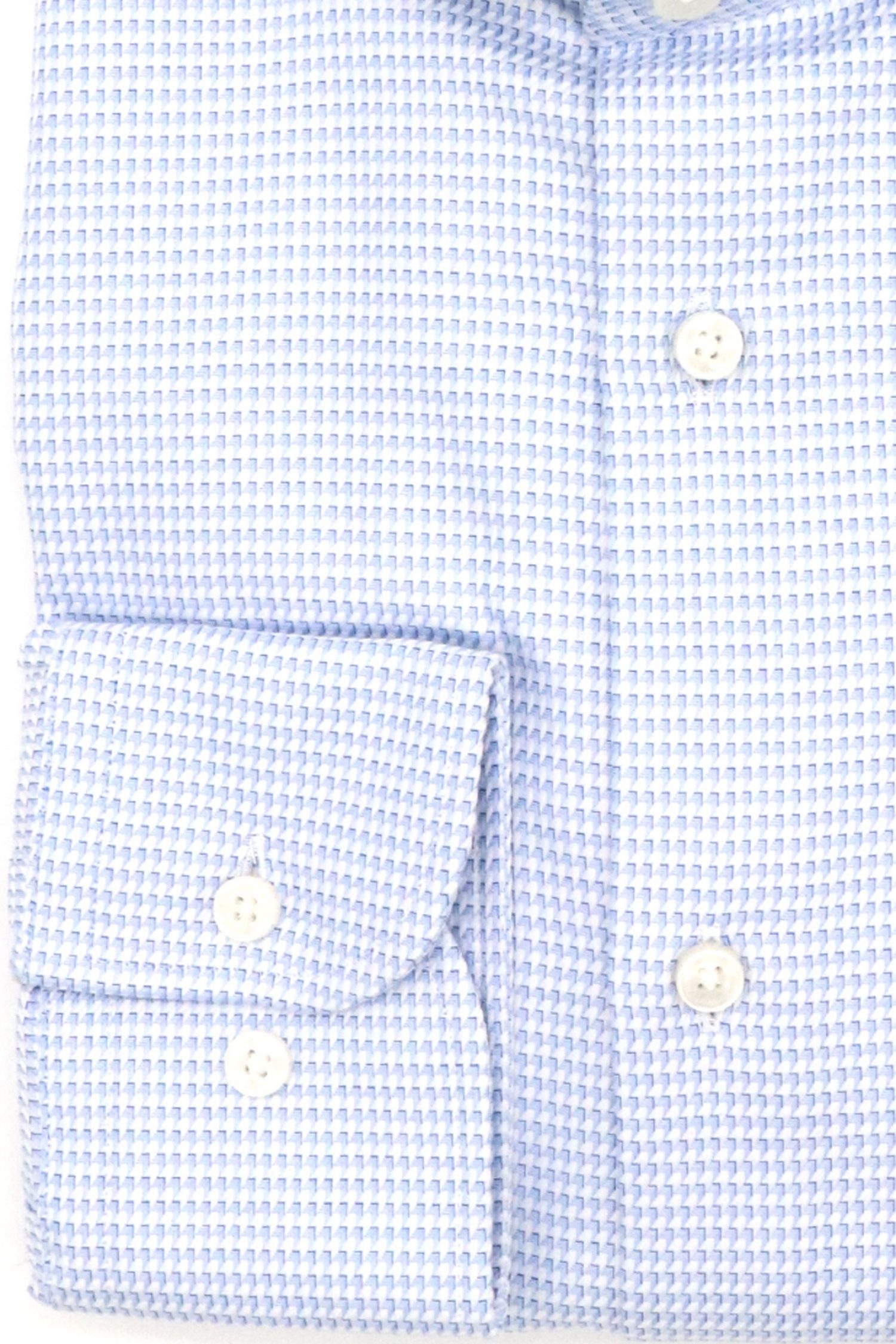 BOSS ΠΟΥΚΑΜΙΣΟ ΜΙΚΡΟΣΧΕΔΙΟ SLIM FIT H-HANK-SPREAD-C1-222 ΣΙΕΛ-ΛΕΥΚΟ