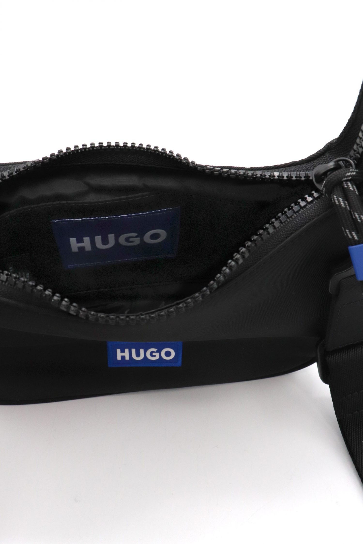 HUGO BLUE ΤΣΑΝΤΑ CROSSOBODY VYTAL 2.0_HOBO ΜΑΥΡΟ