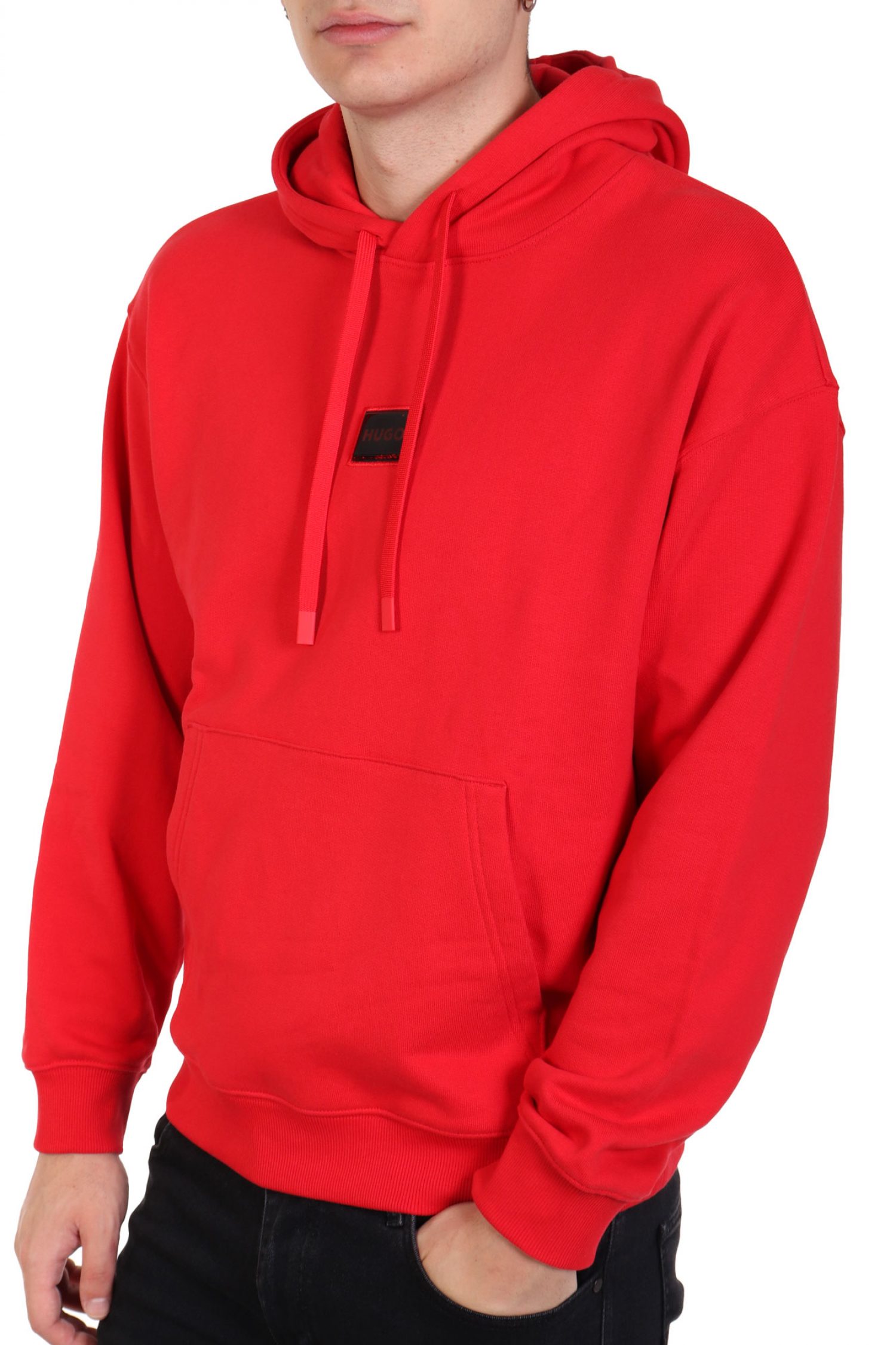 HUGO ΦΟΥΤΕΡ HOODIE DUGOJELLOW LOGO ΚΟΚΚΙΝΟ