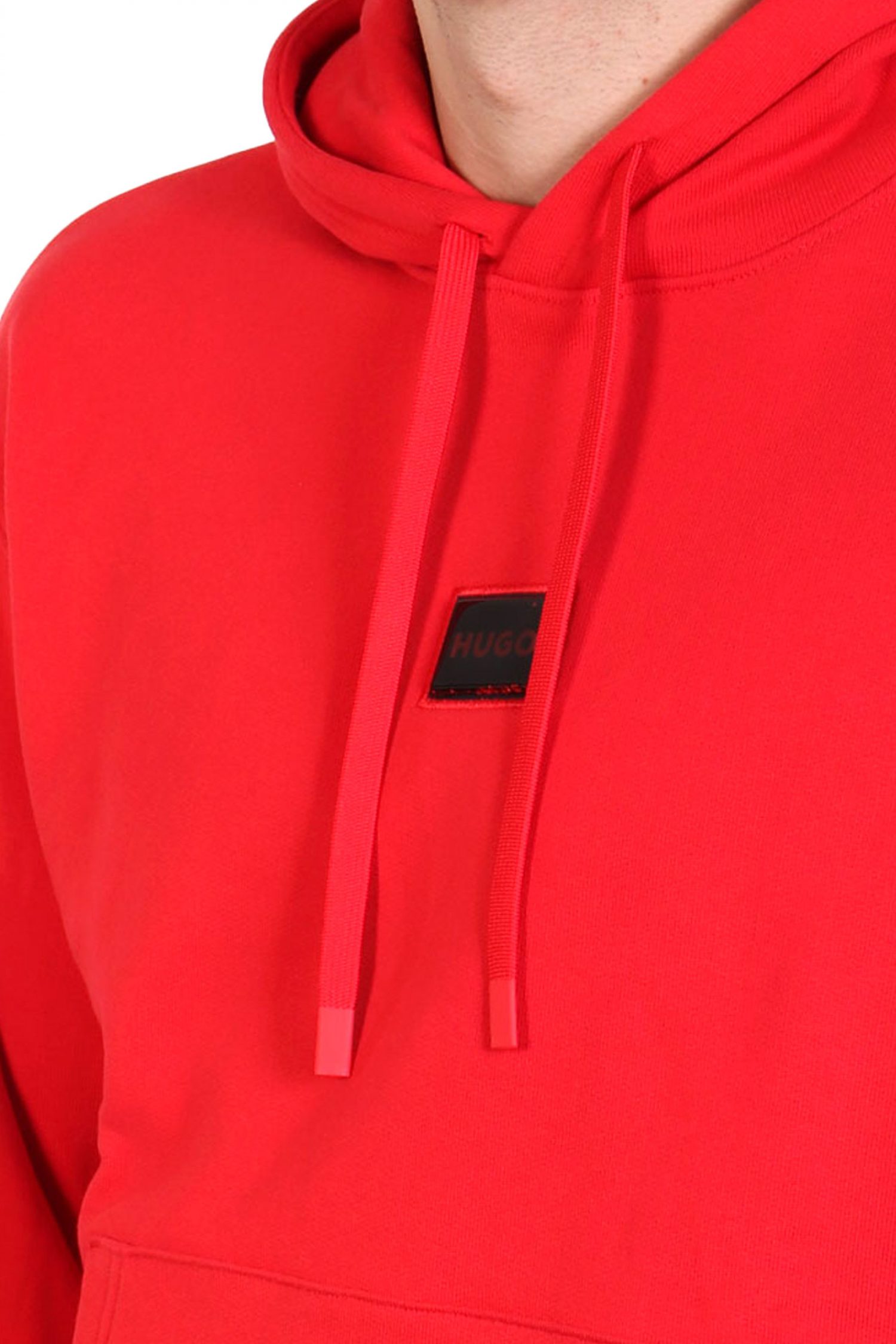 HUGO ΦΟΥΤΕΡ HOODIE DUGOJELLOW LOGO ΚΟΚΚΙΝΟ